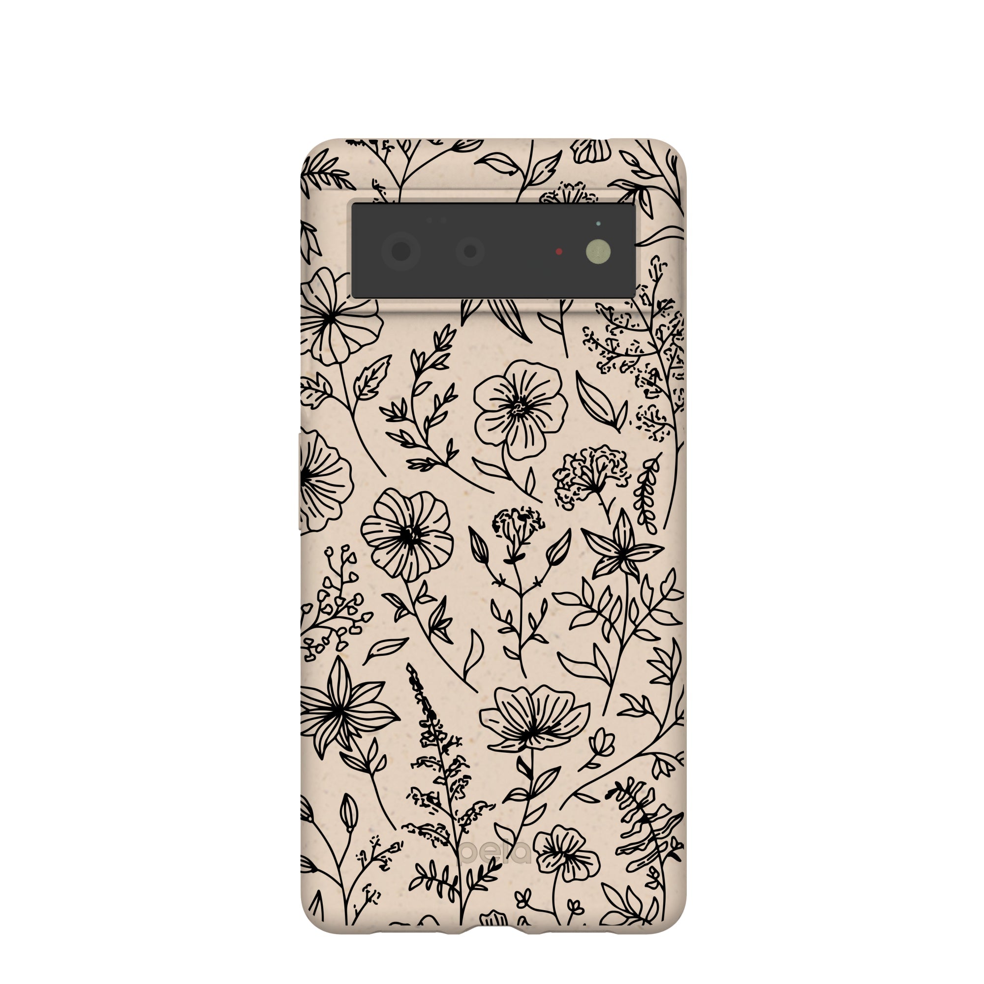 Seashell Wild Flower Google Pixel 6 Case Refurbished - Pela Case refurbished available on Cerqular