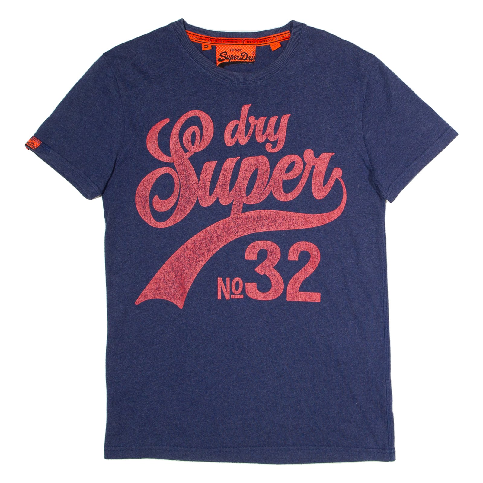 SUPERDRY Mens T-Shirt Blue Crew Neck S Refurbished - N/A refurbished available on Cerqular