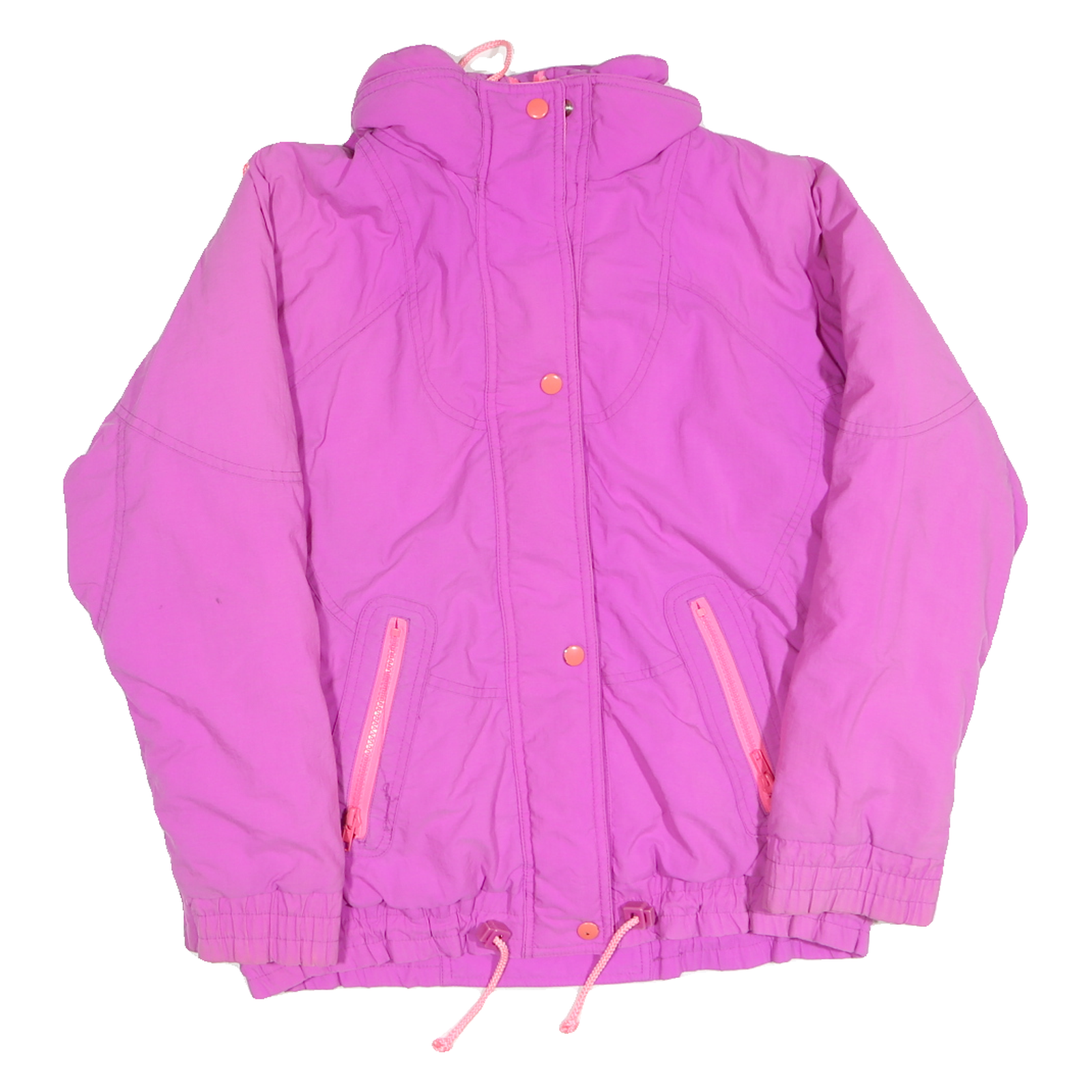 WINTER HEAT Womens Pink Polyester Zip Jacket L Lightweight Outerwear Casual Fit Refurbished - N/A refurbished available on Cerqular