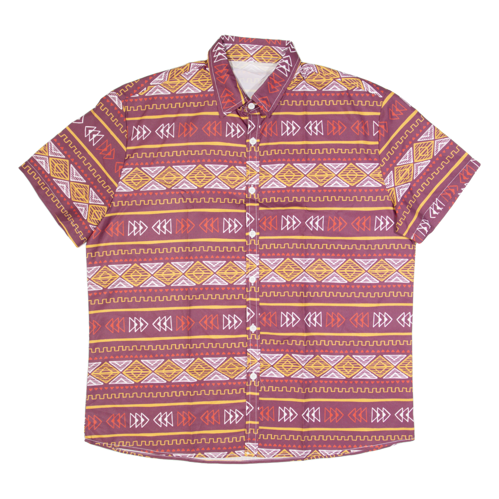 Mens Shirt Maroon Fair Isle 2XL Refurbished - N/A refurbished available on Cerqular
