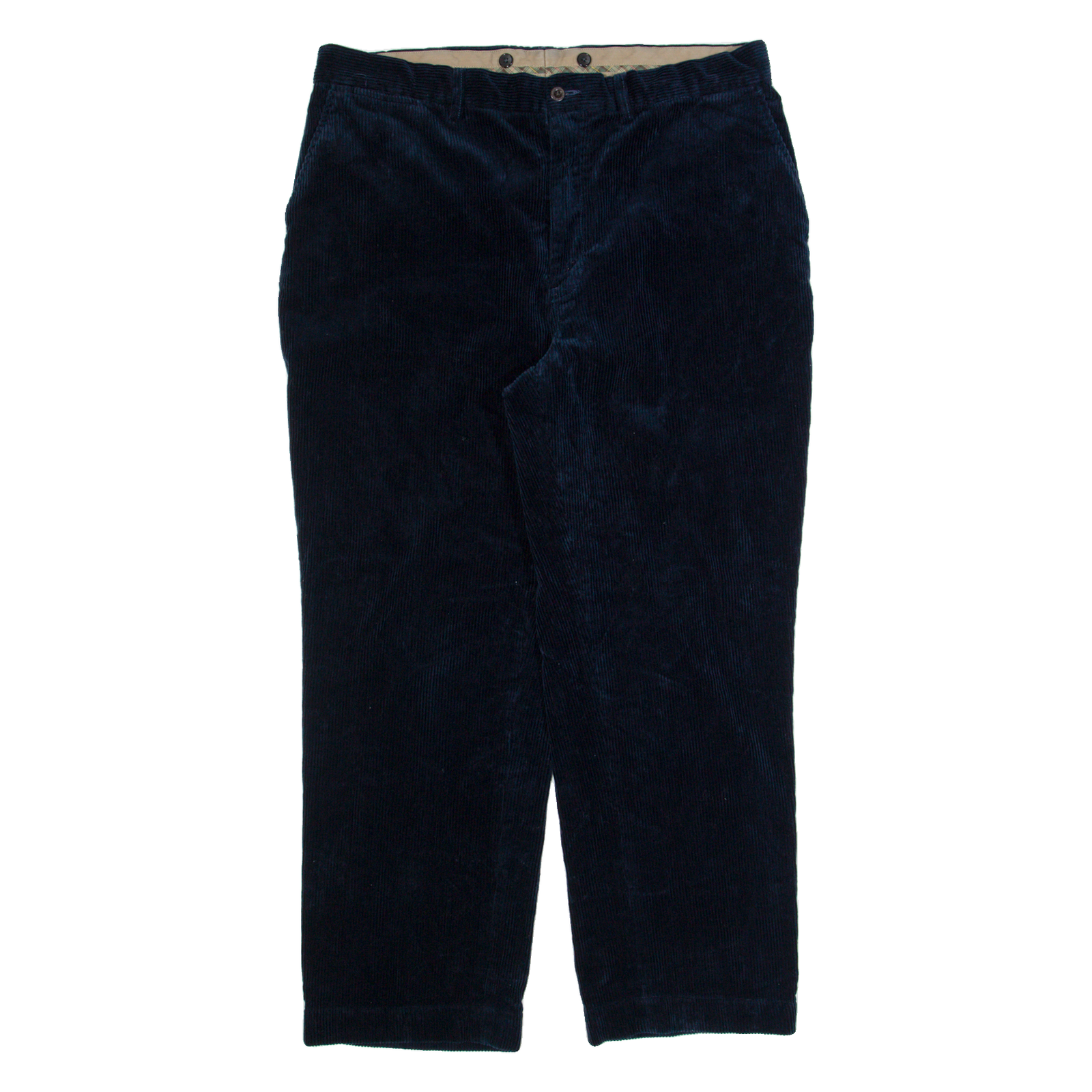 POLO RALPH LAUREN Chino Mens Corduroy Trousers Blue Regular Straight W38 L28 Refurbished - N/A refurbished available on Cerqular