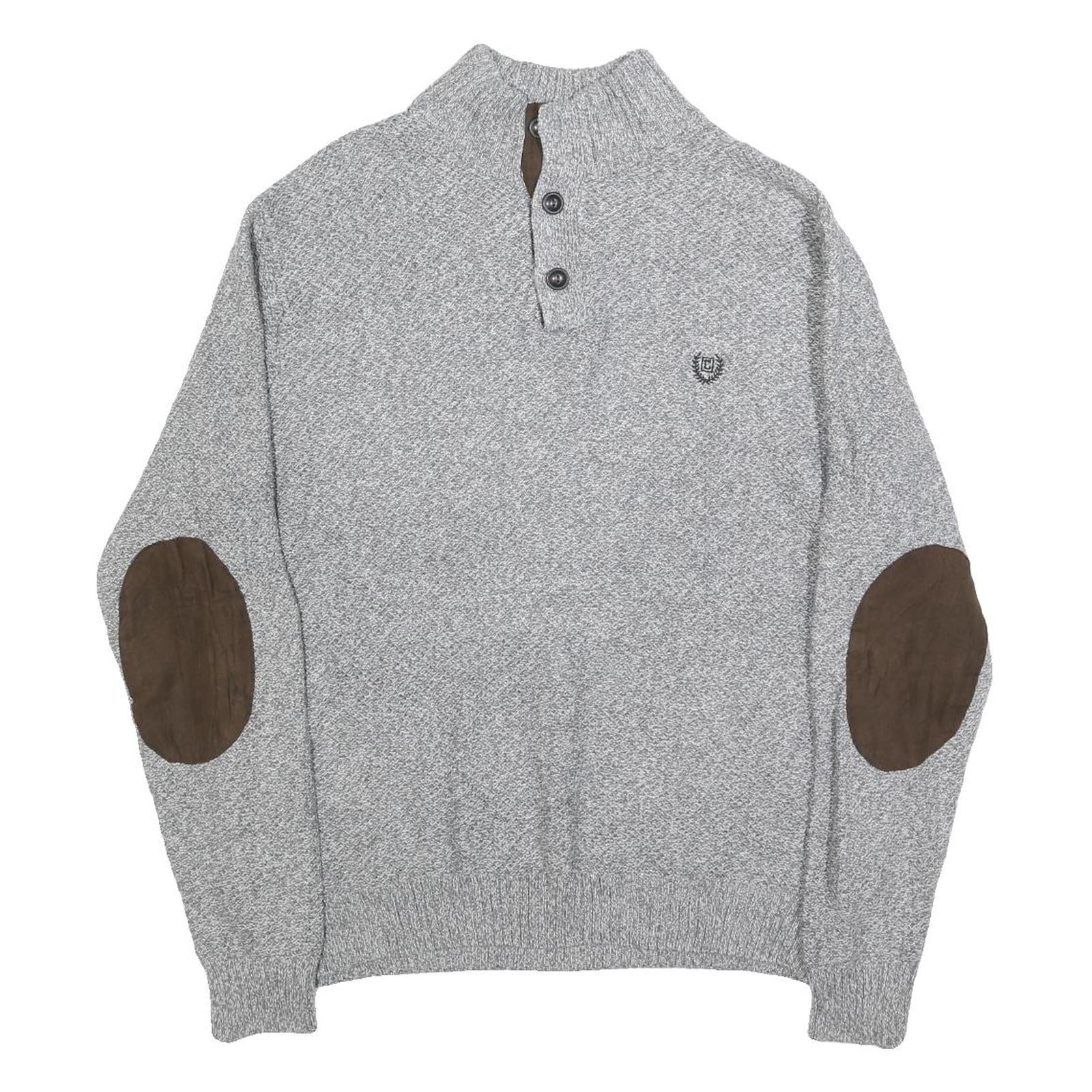 Buy CHAPS Mens Grey Pullover Plain Cotton Crew Neck Basic Knit L Button Neck Jumper Refurbished - $33.79 CHAPS Mens Grey Pullover Plain Cotton Crew Neck Basic Knit L Button Neck Jumper Refurbished - N/A refurbished available on Cerqular