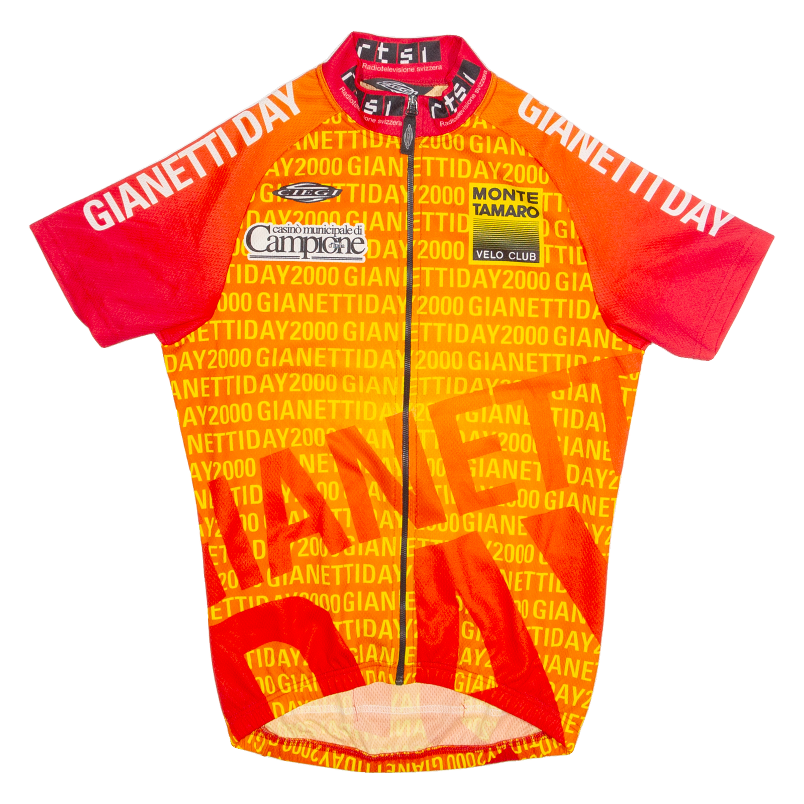 CIEGI Cycling Zip Up Mens Jersey Orange High Neck XS Refurbished - N/A refurbished available on Cerqular