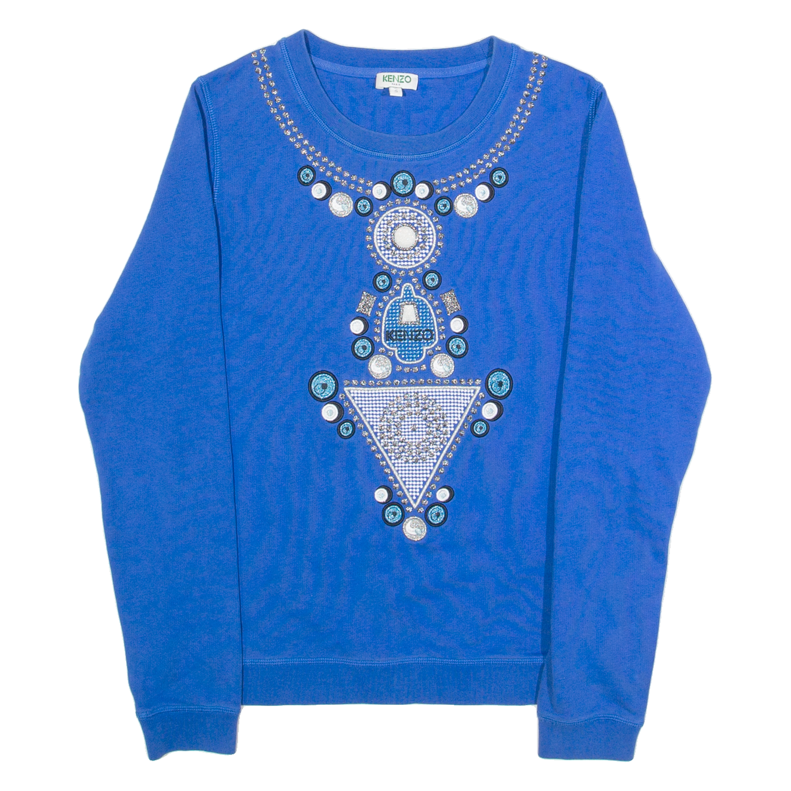 KENZO Womens Sweatshirt Blue S Refurbished - N/A refurbished available on Cerqular