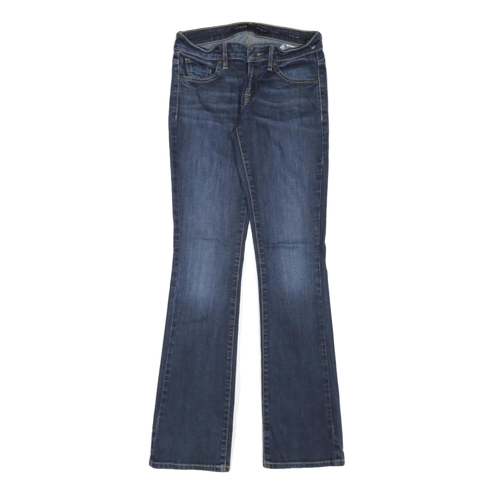 GUESS Womens Blue Denim Regular Fit Bootcut Jeans W28 L32 Classic Style Refurbished - N/A refurbished available on Cerqular