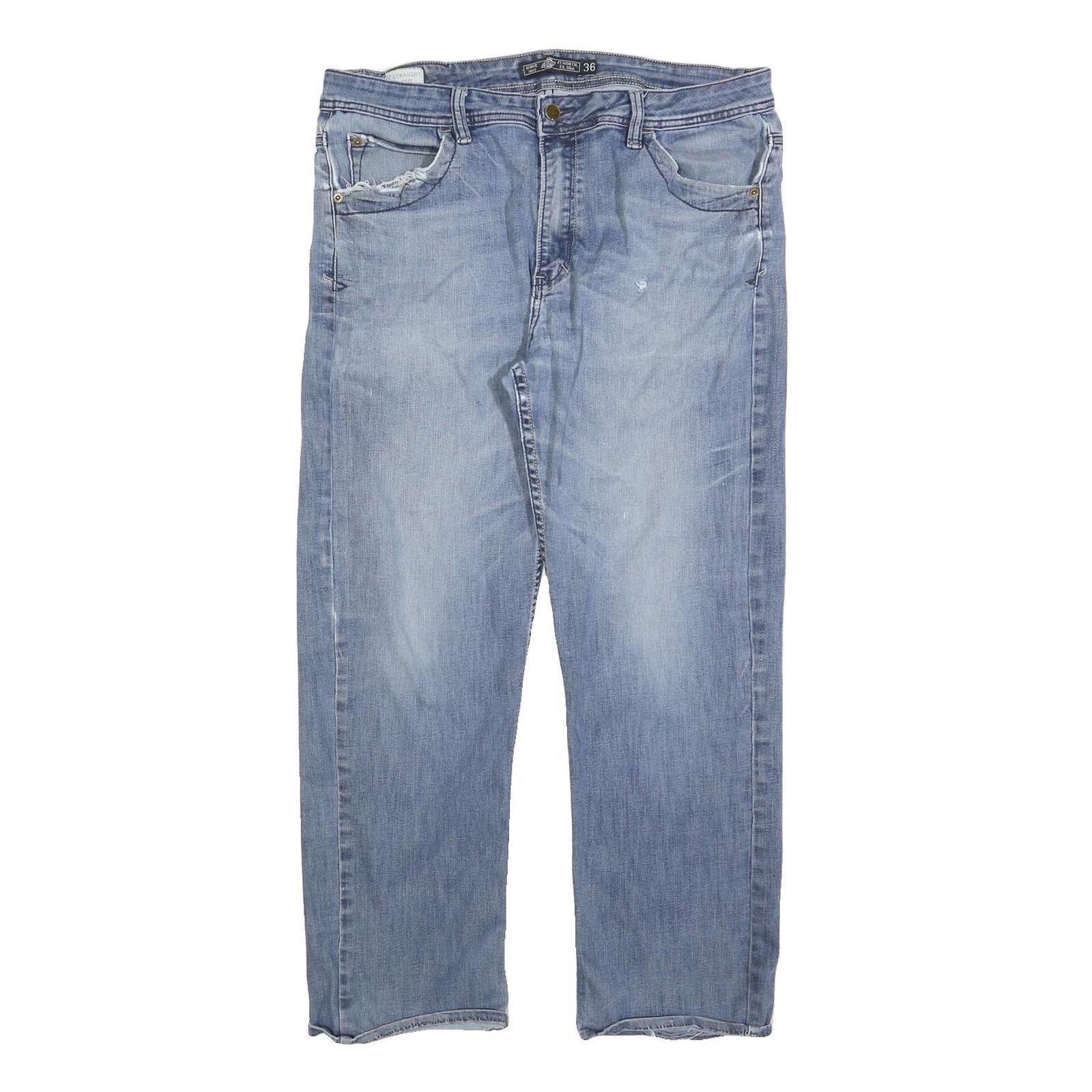 DICKIES Mens Jeans Blue Regular Straight Denim Light W36 L28 Casual Wear Refurbished - N/A refurbished available on Cerqular