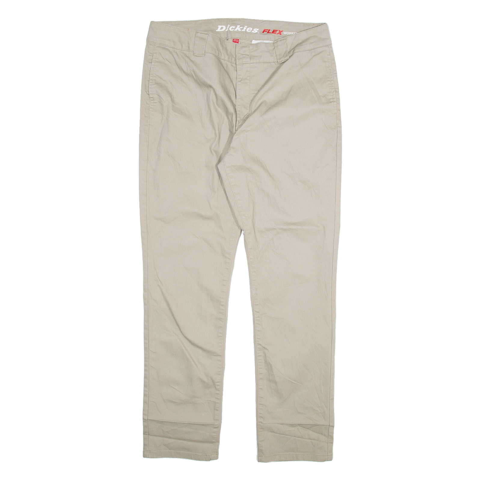 DICKIES Womens Trousers Beige Slim Tapered W31 L29 Refurbished - N/A refurbished available on Cerqular