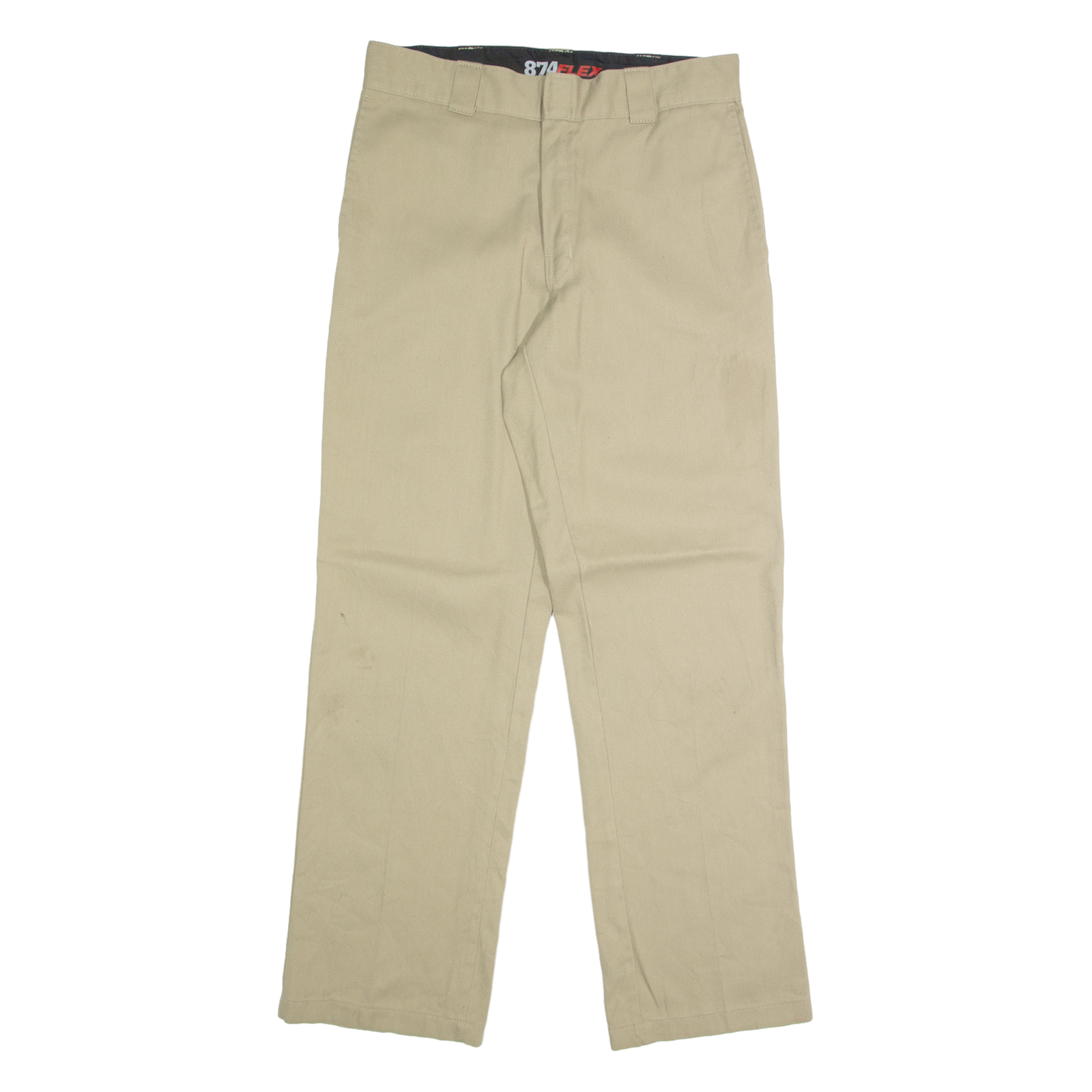 DICKIES Chino Mens Trousers Beige Regular Straight W32 L32 Refurbished - N/A refurbished available on Cerqular