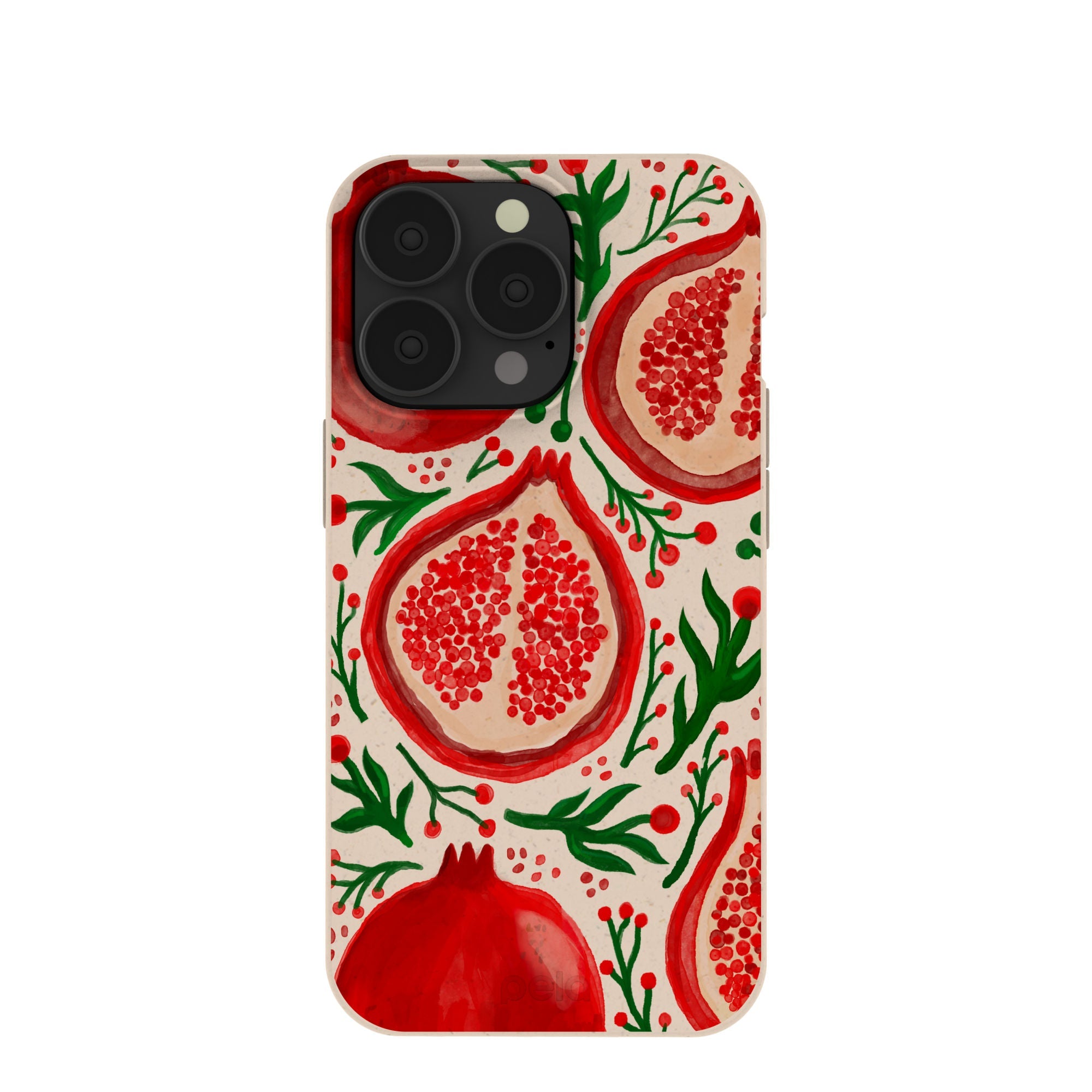 Seashell Pomegranate Cheer iPhone 13 Pro Case Refurbished - Pela Case refurbished available on Cerqular