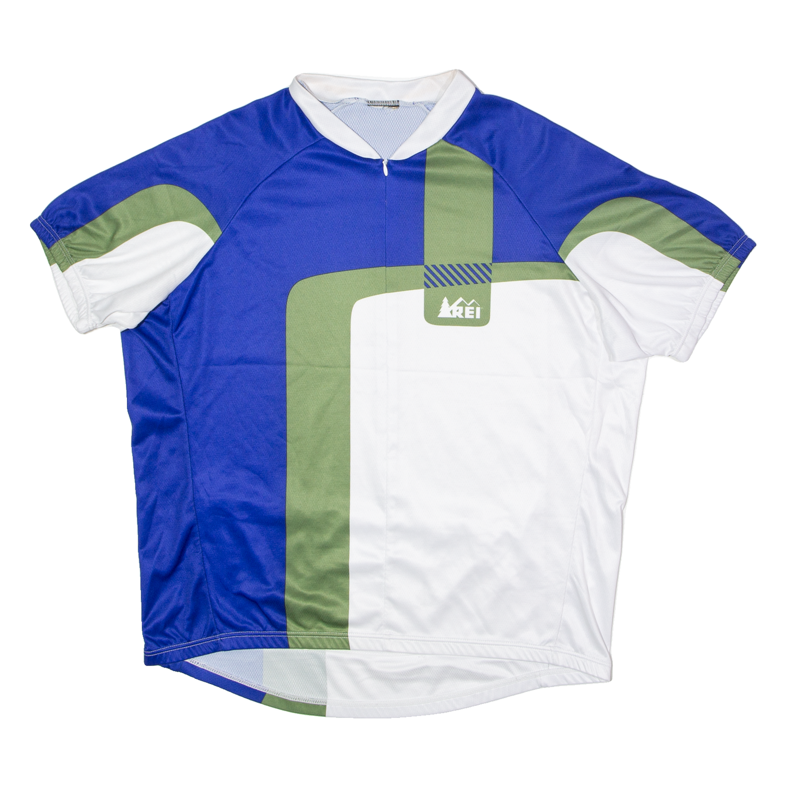 REI Cycling Mens Jersey Blue 1/2 Zip 5XL Refurbished - N/A refurbished available on Cerqular