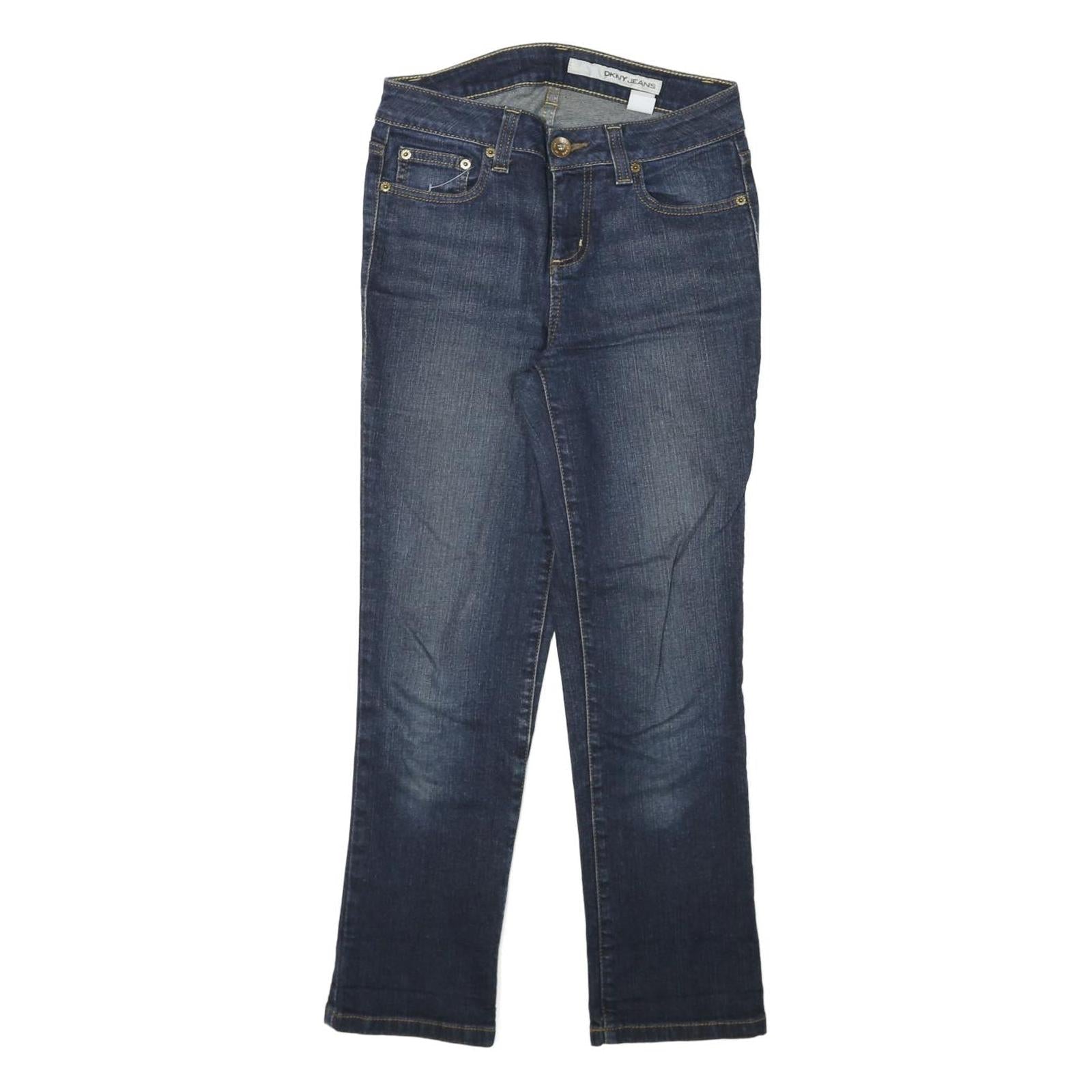 DKNY Womens Jeans Blue Regular Straight Denim Medium W28 L26 Classic Cotton Refurbished - N/A refurbished available on Cerqular