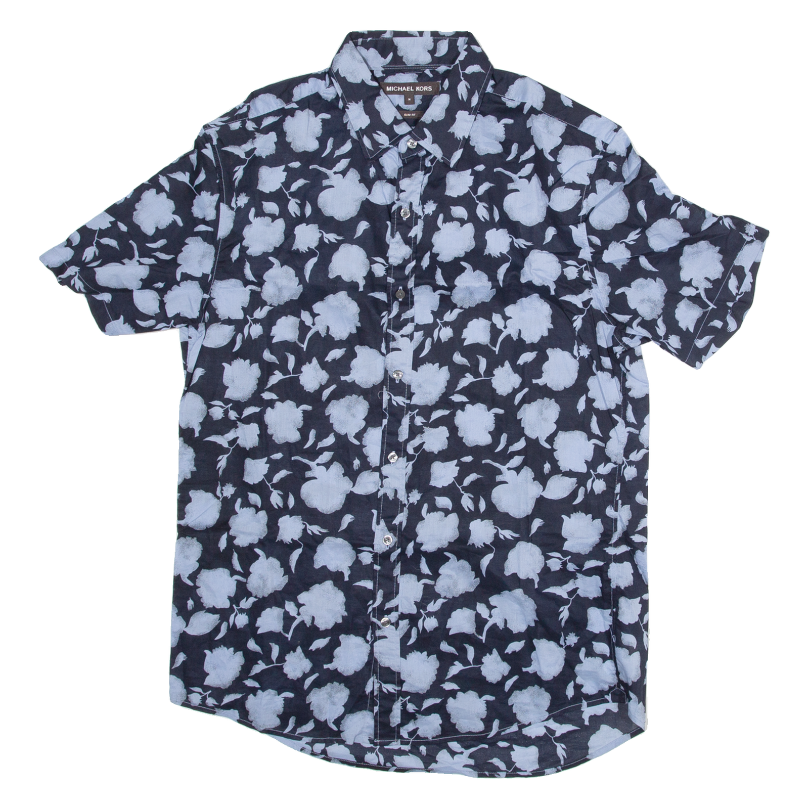 Buy MICHAEL KORS Slim Fit Mens Shirt Blue Floral M Refurbished - $36.39 MICHAEL KORS Slim Fit Mens Shirt Blue Floral M Refurbished - N/A refurbished available on Cerqular