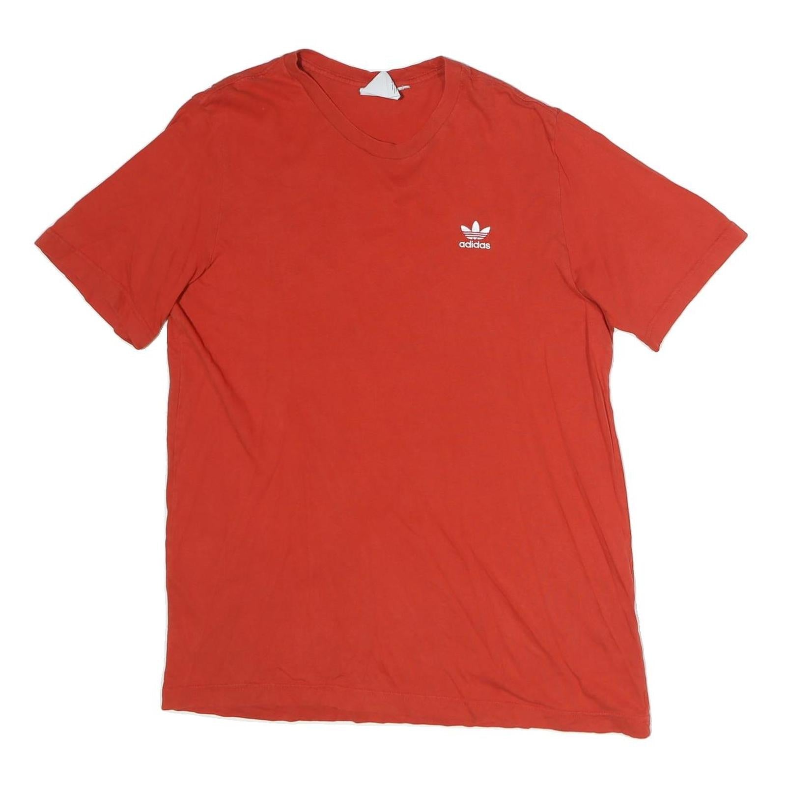 ADIDAS Mens Red Crew Neck T-Shirt XL Cotton Casual Sportswear Refurbished - N/A refurbished available on Cerqular