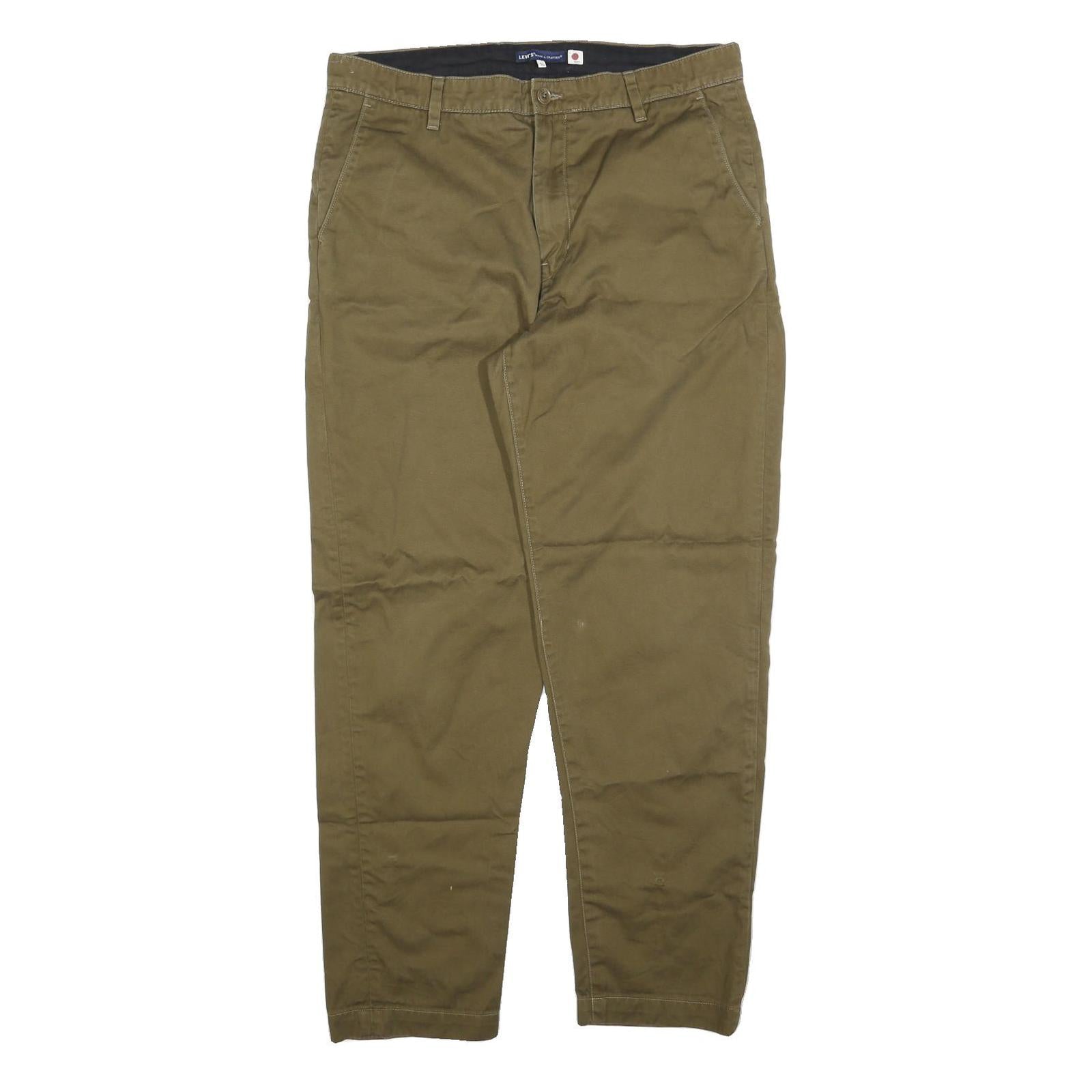 Buy LEVI'S Mens Relaxed Cotton Blend Brown Trousers W36 L31 Casual Zip Closure Refurbished - $41.59 LEVI'S Mens Relaxed Cotton Blend Brown Trousers W36 L31 Casual Zip Closure Refurbished - N/A refurbished available on Cerqular