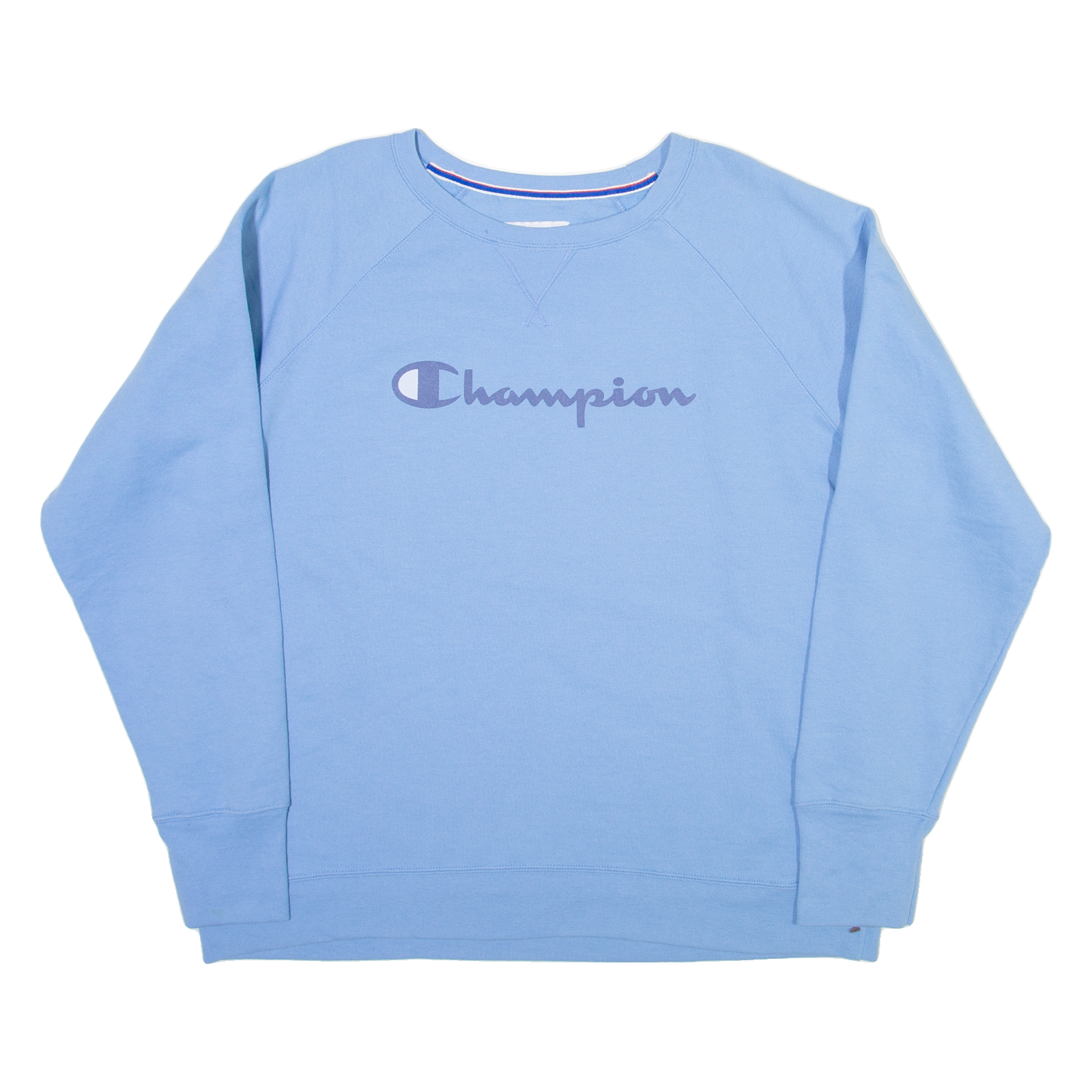 CHAMPION Womens Sweatshirt Blue 2XL Refurbished - N/A refurbished available on Cerqular