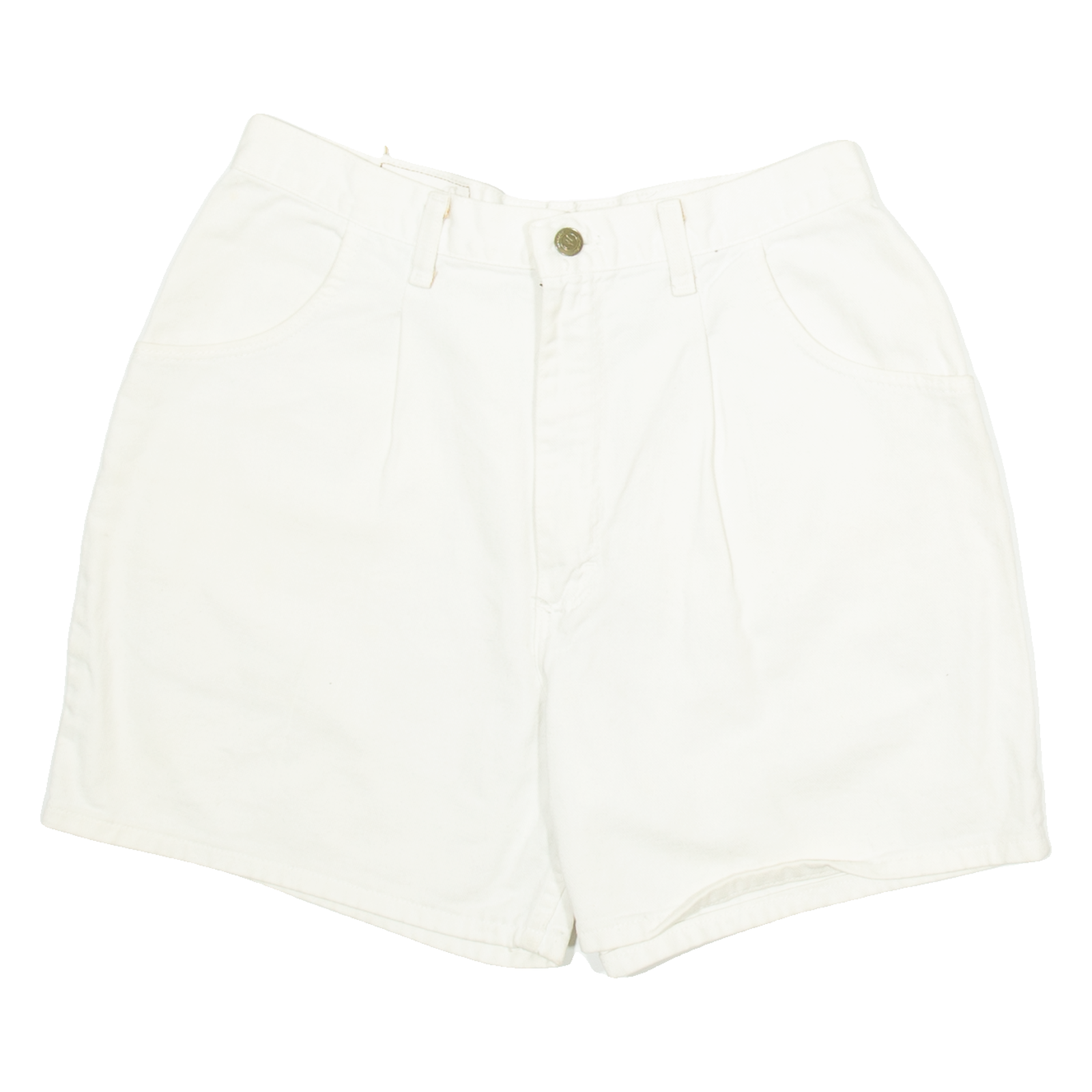 WRANGLER Mens Denim Shorts White S W28 Refurbished - N/A refurbished available on Cerqular