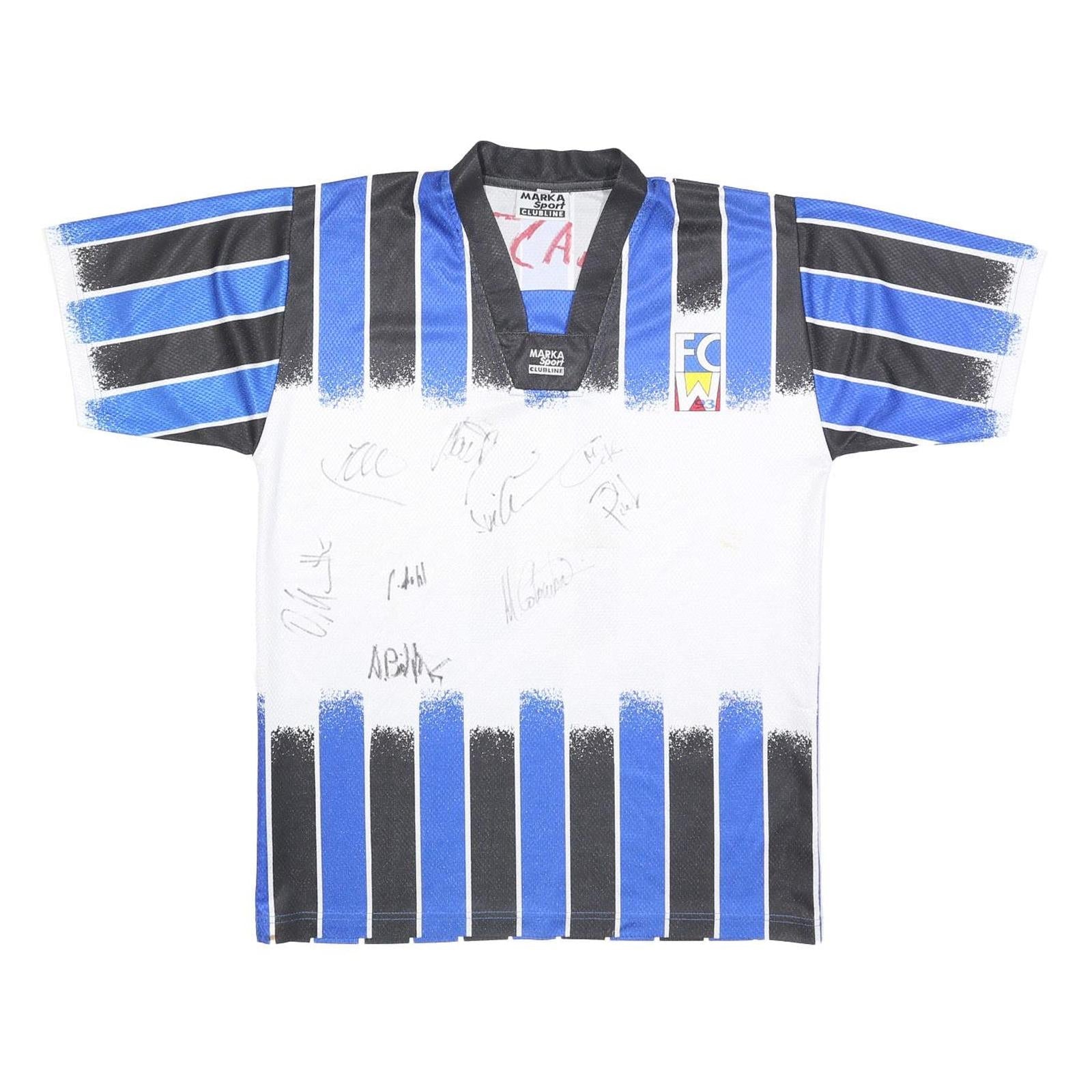 Buy MARKA SPORT Mens Blue & Black FC W3 Graphic T-Shirt L Short Sleeve V-Neck Refurbished - $90.99 MARKA SPORT Mens Blue & Black FC W3 Graphic T-Shirt L Short Sleeve V-Neck Refurbished - N/A refurbished available on Cerqular