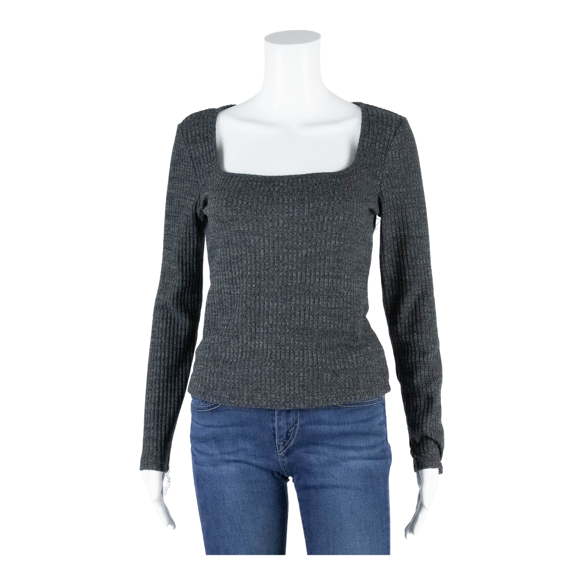 Stretch Womens Top Grey Long Sleeve M Refurbished - N/A refurbished available on Cerqular