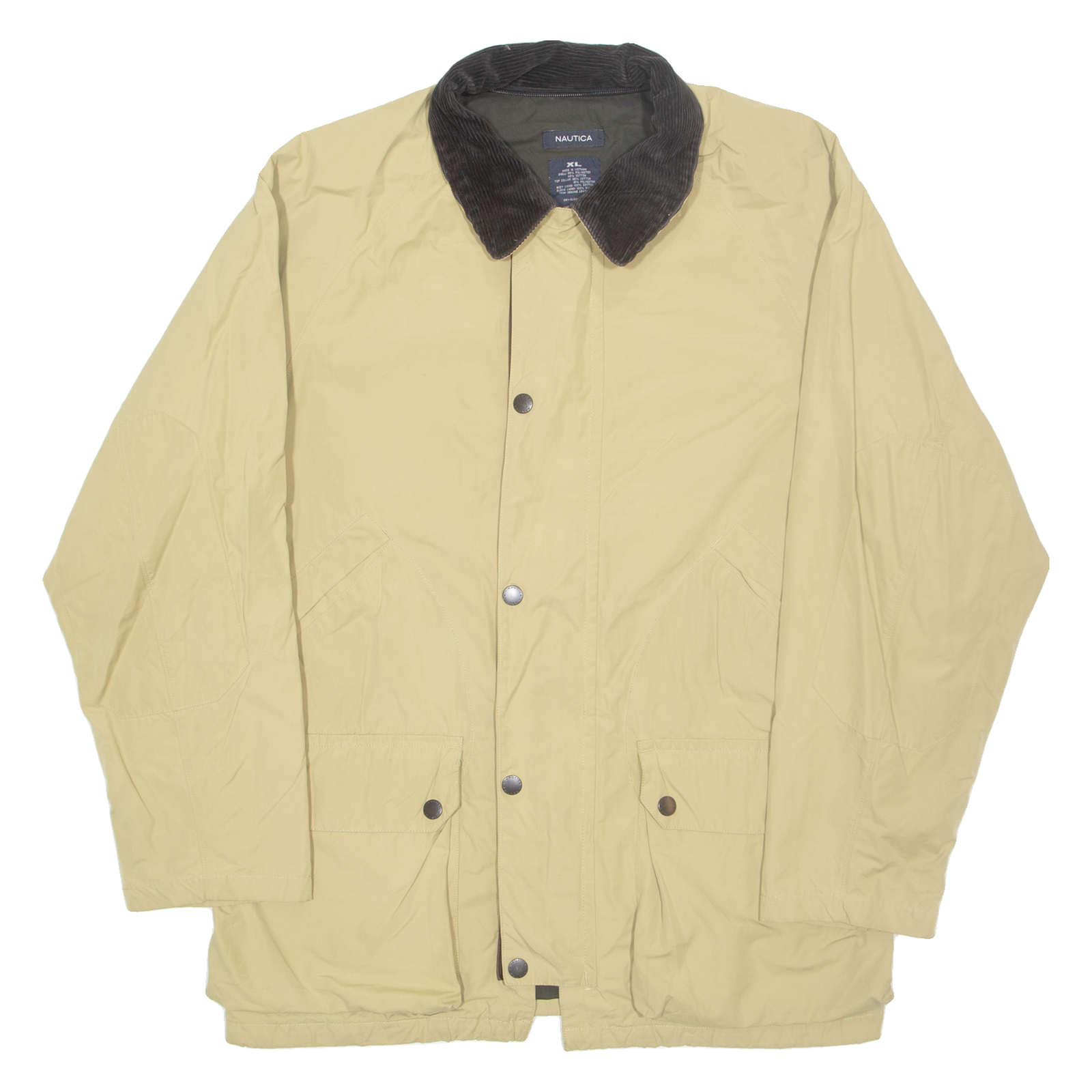 NAUTICA Mens Lined Jacket Beige XL Refurbished - N/A refurbished available on Cerqular
