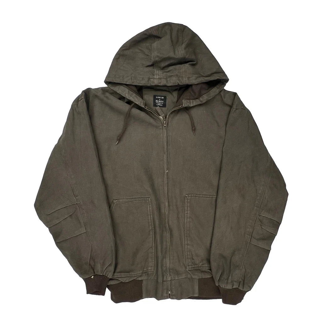 Lakin & Mckey Tall Jacket - XL Brown Cotton Refurbished - Thrifted (note: this is a term often used to describe second- refurbished available on Cerqular