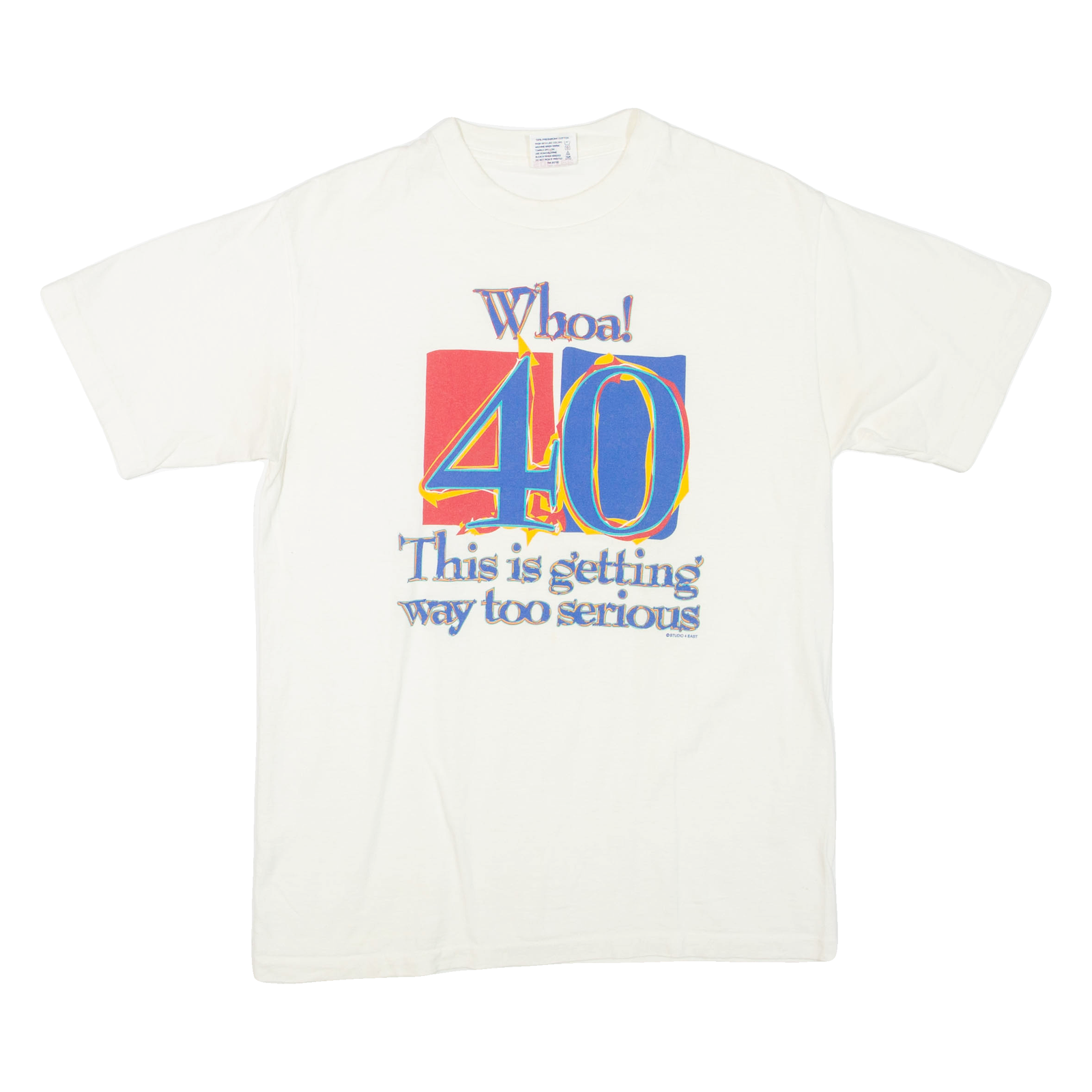 SOFTEE 40th Birthday Mens T-Shirt White L Refurbished - N/A refurbished available on Cerqular