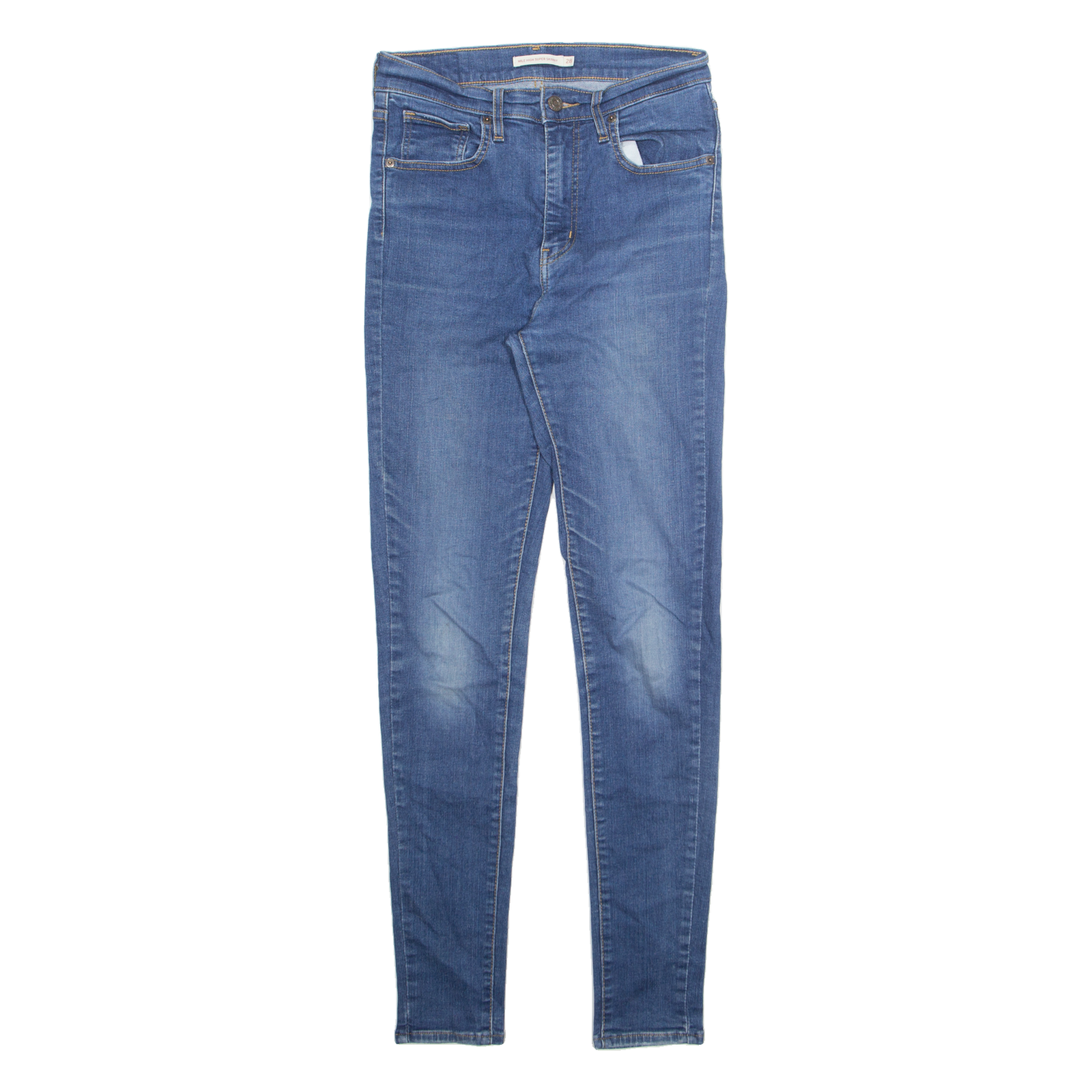 LEVI'S Womens Jeans Blue Slim Skinny Stone Wash W28 L32 Refurbished - N/A refurbished available on Cerqular