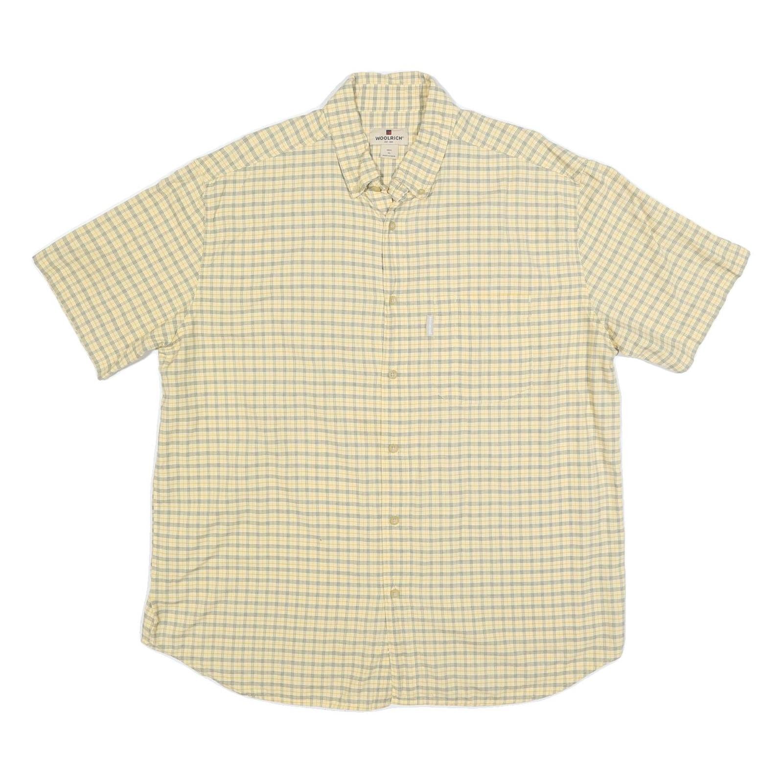 Buy WOOLRICH Mens Yellow & Blue Checked Cotton Shirt XL Summer Casual Short Sleeve Refurbished - $57.19 WOOLRICH Mens Yellow & Blue Checked Cotton Shirt XL Summer Casual Short Sleeve Refurbished - N/A refurbished available on Cerqular