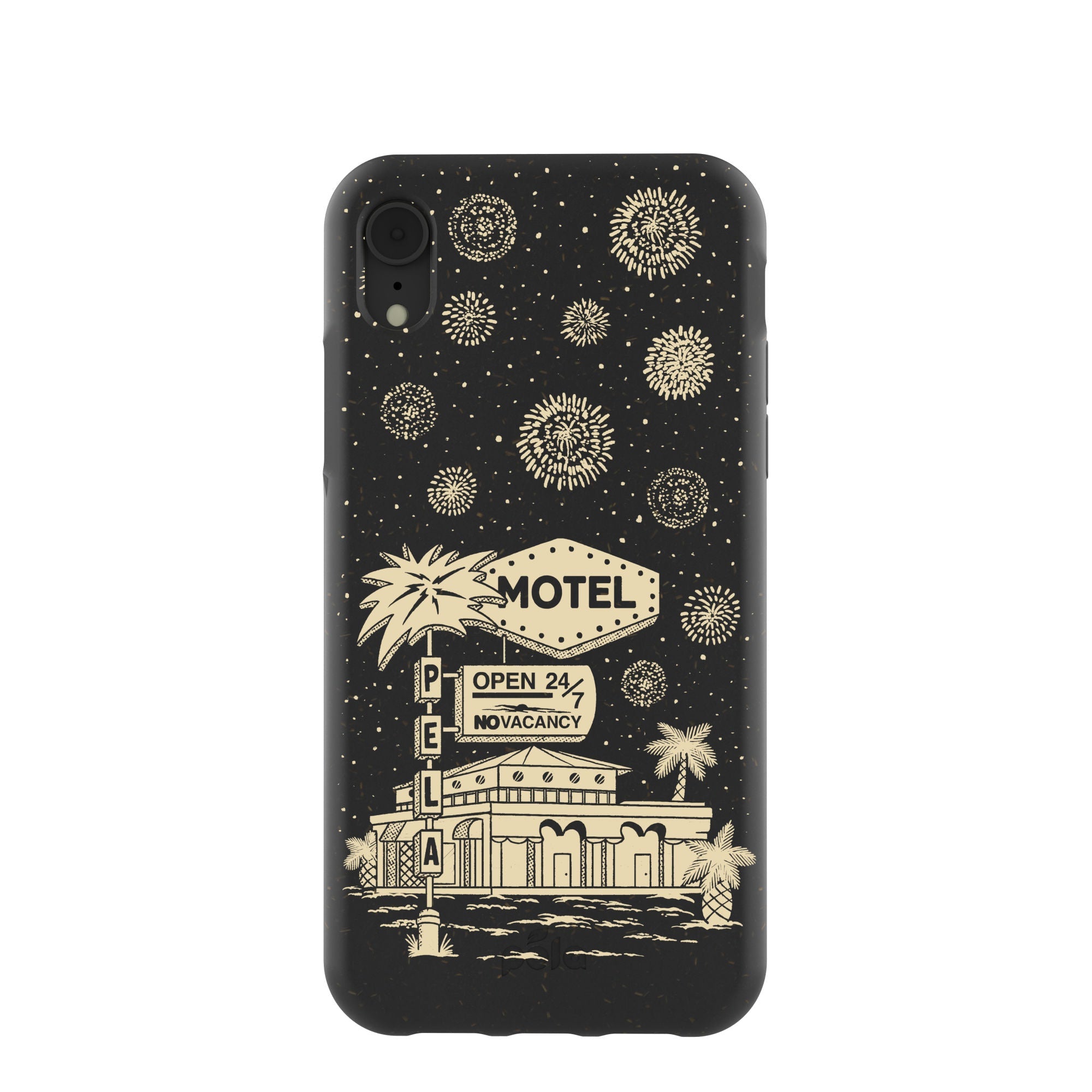 Black Motel Pela iPhone XR Case Refurbished - Pela Case refurbished available on Cerqular