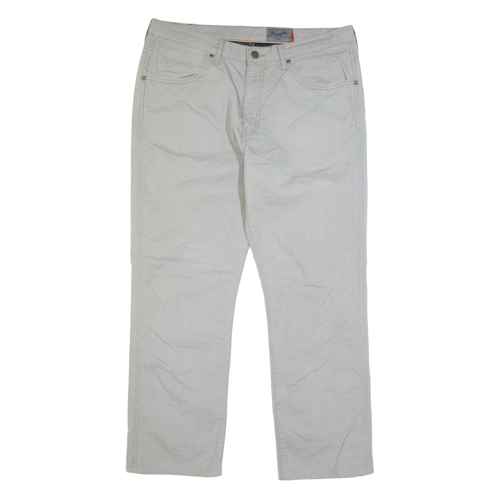 WRANGLER Arizona Mens Trousers Grey Regular Straight W36 L28 Refurbished - N/A refurbished available on Cerqular
