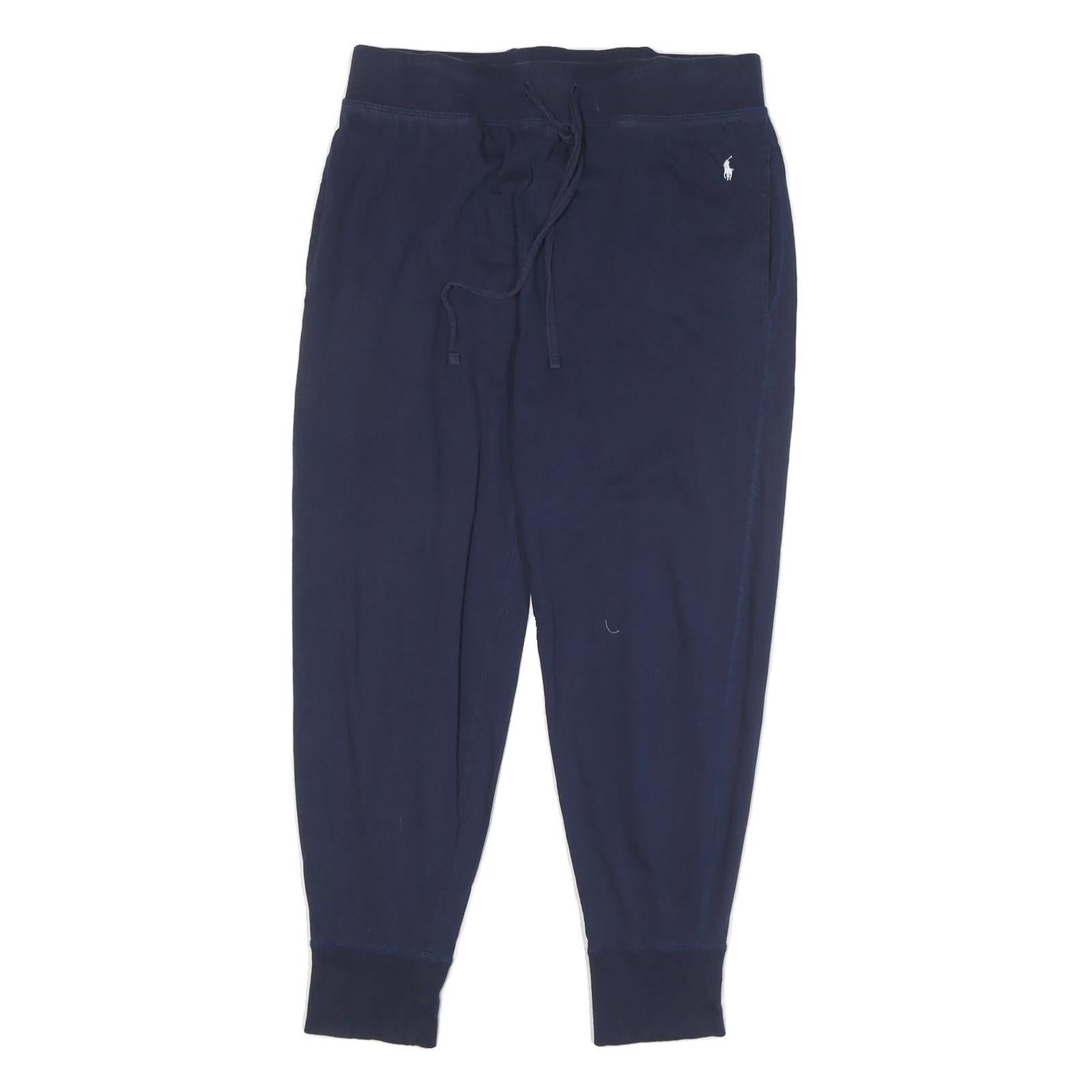POLO RALPH LAUREN Womens Joggers Navy Blue Slim Tapered L W30 L25 Cotton Blend Refurbished - N/A refurbished available on Cerqular