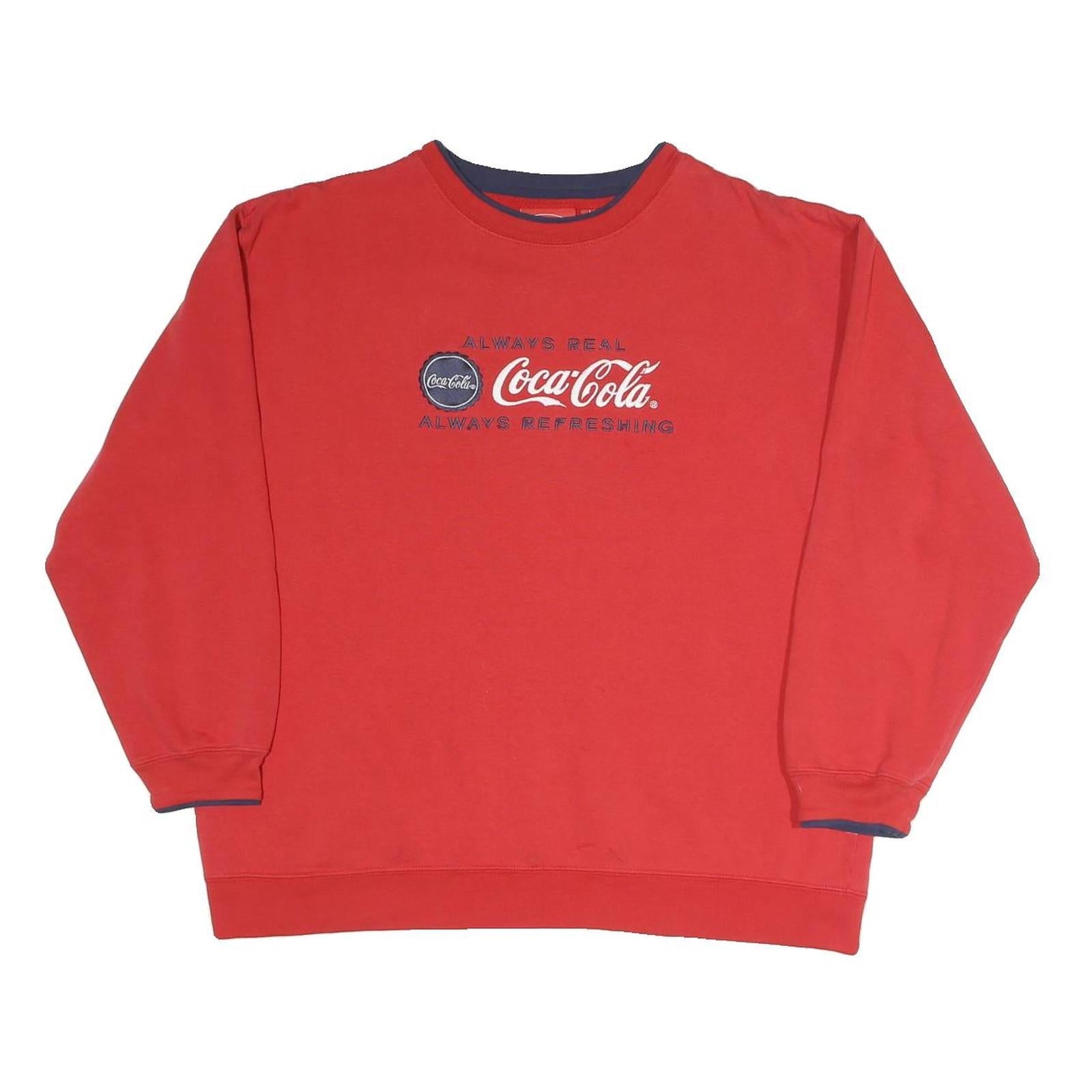 Buy COCA COLA Womens Red Crew Neck L Sweatshirt Cotton Blend Pullover Logo Print Refurbished - $36.39 COCA COLA Womens Red Crew Neck L Sweatshirt Cotton Blend Pullover Logo Print Refurbished - N/A refurbished available on Cerqular