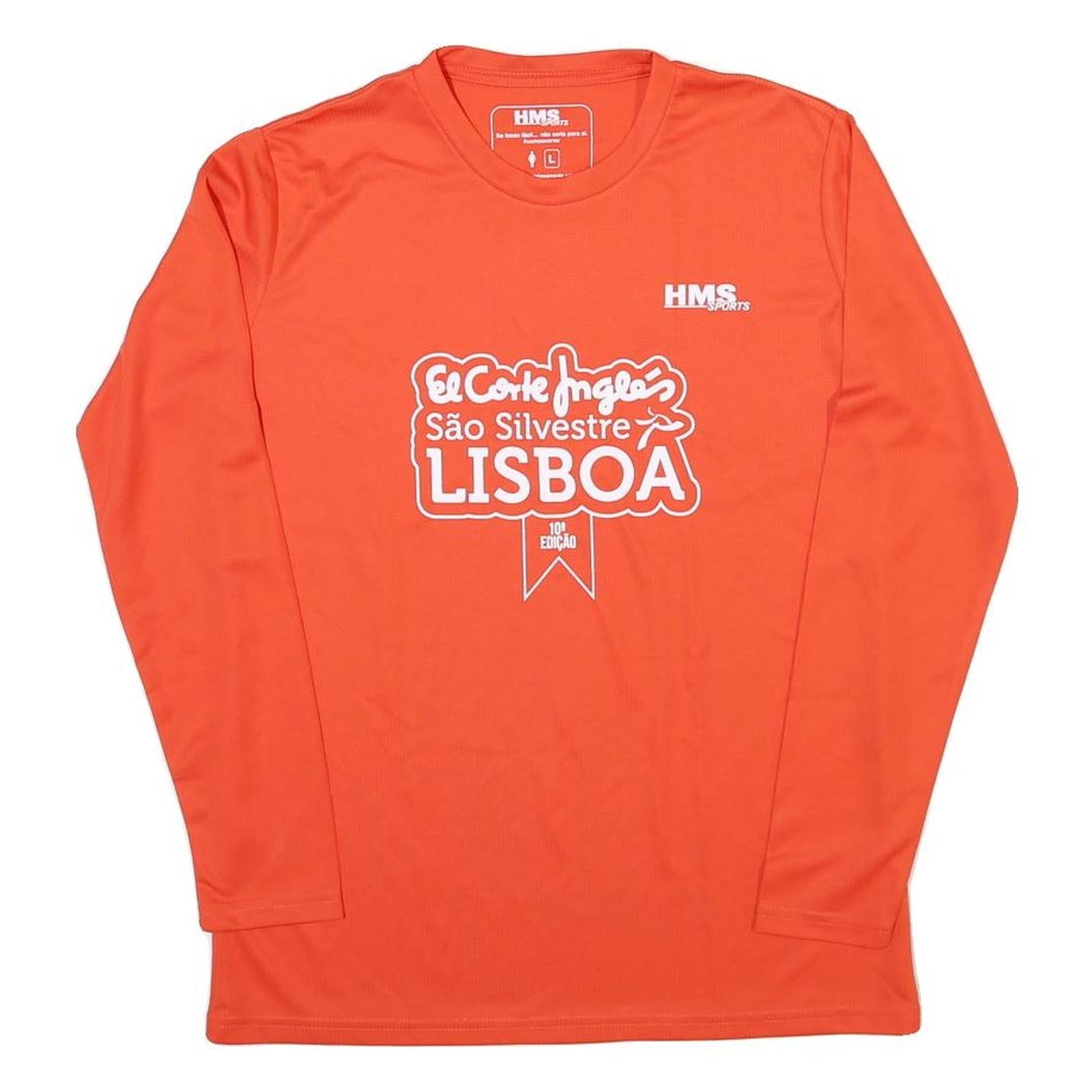 Womens Orange Long Sleeve Crew Neck Graphic T-Shirt L Polyester Sport Event Refurbished - N/A refurbished available on Cerqular