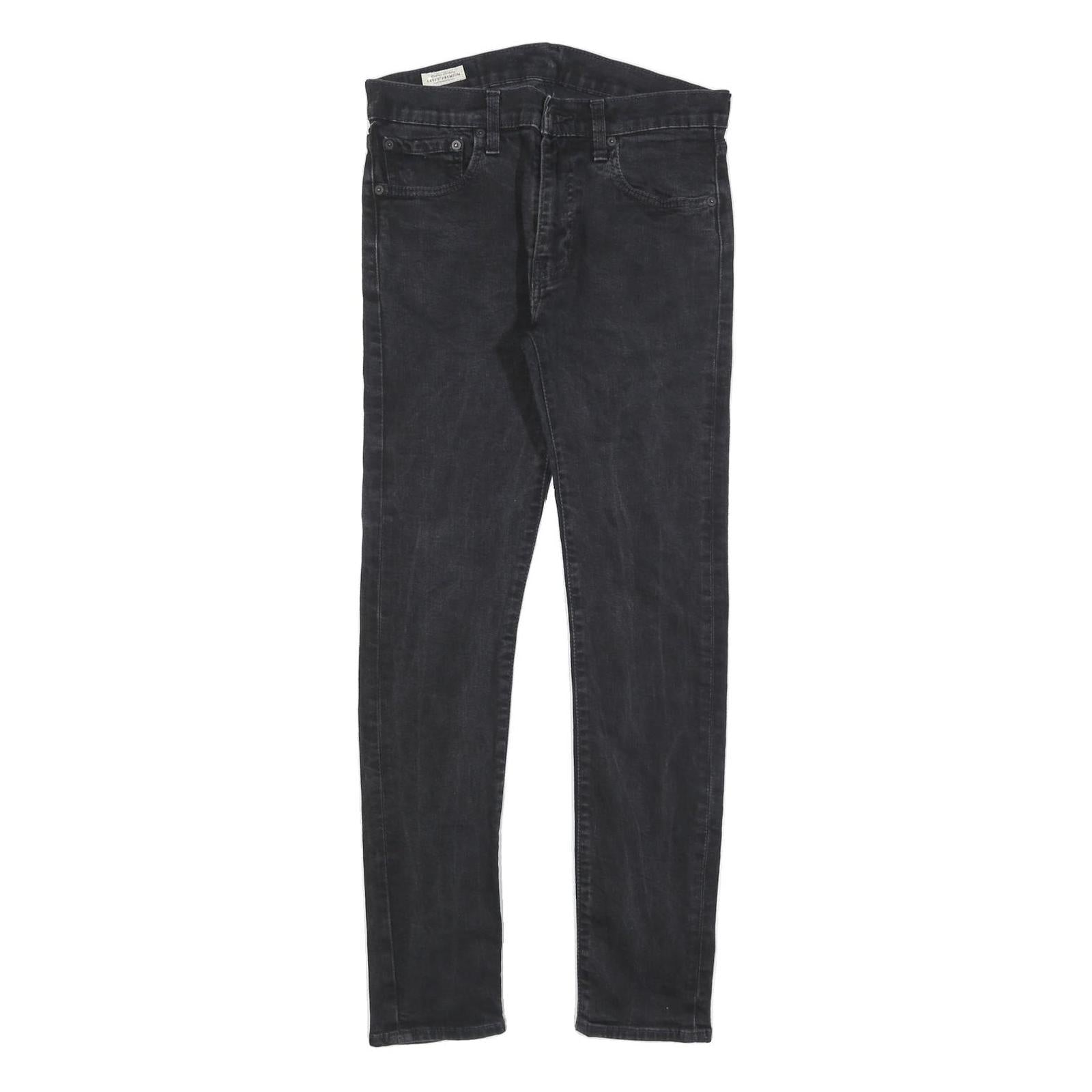 LEVI'S 519 BIG E Mens Jeans Black Slim Skinny Denim Stone Wash W32 L32 Vintage Refurbished - N/A refurbished available on Cerqular
