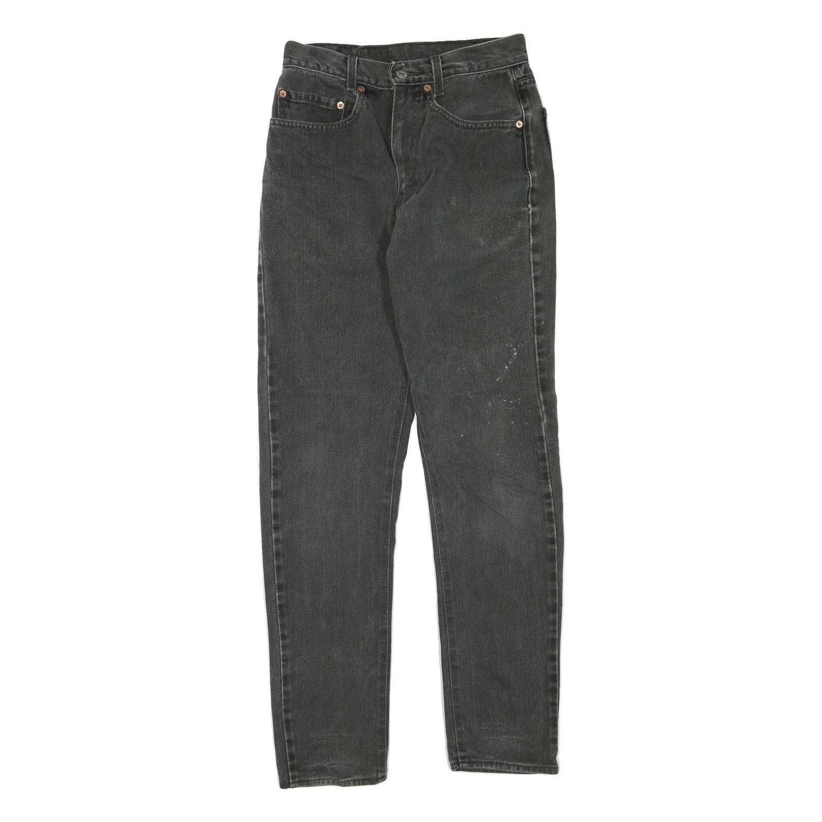 LEVI'S Womens Regular Black Denim Classic Fit Jeans W26 L30 Stylish Zip Closure Refurbished - N/A refurbished available on Cerqular