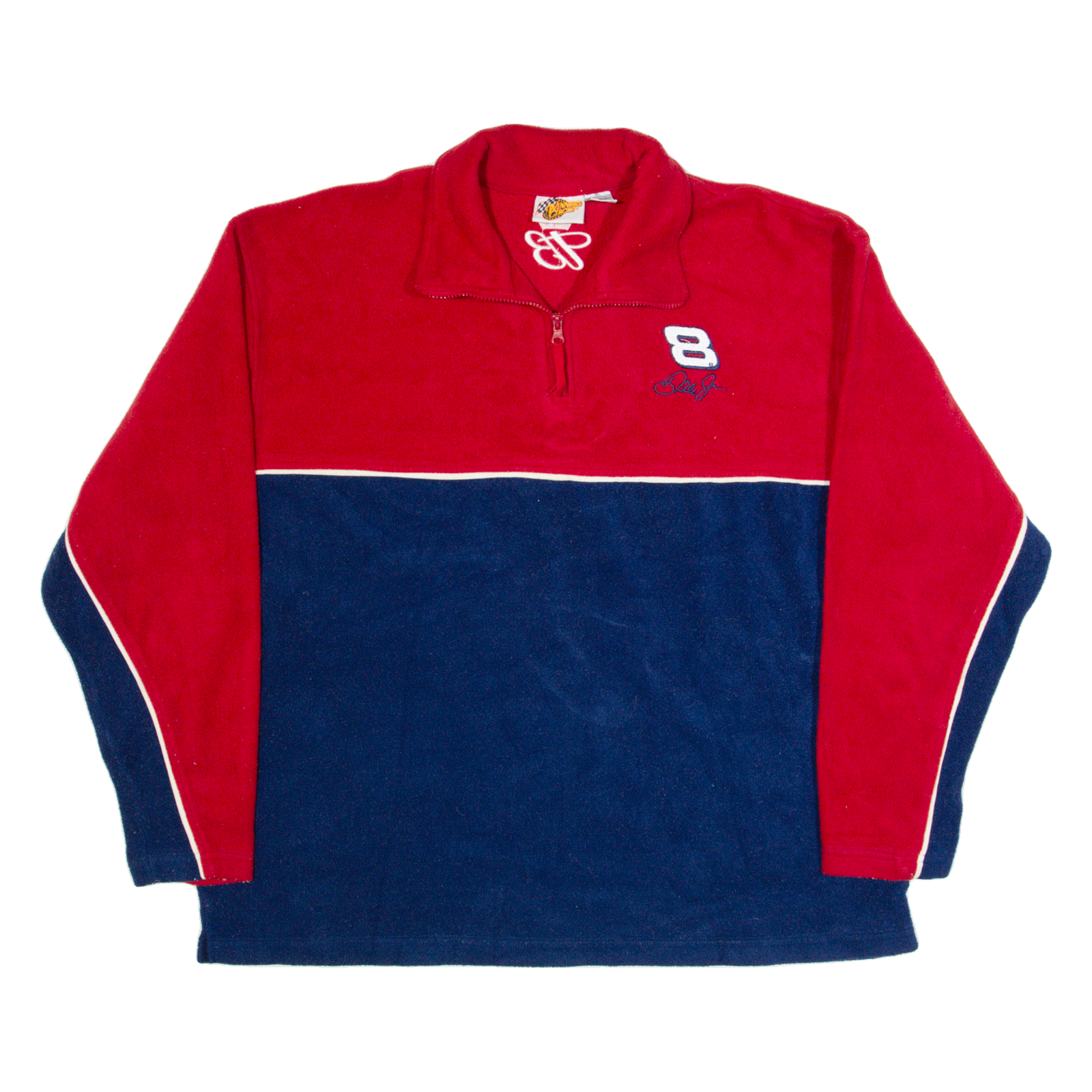 Vintage WINNERS CIRCLE Dale Earnhardt Jr Racing Mens Fleece Blue 1/4 Zip 90s XL Refurbished - N/A refurbished available on Cerqular