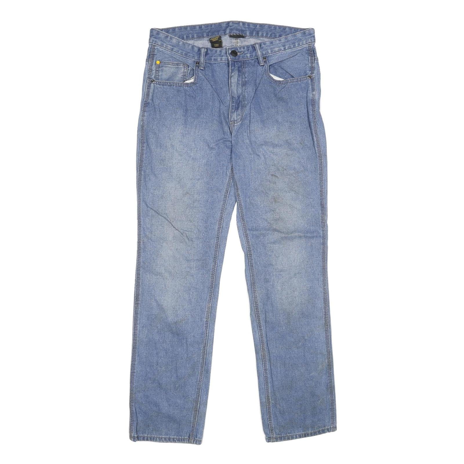 CAT Mens Light Blue Regular Fit Straight Denim Jeans W34 L32 Workwear Refurbished - N/A refurbished available on Cerqular