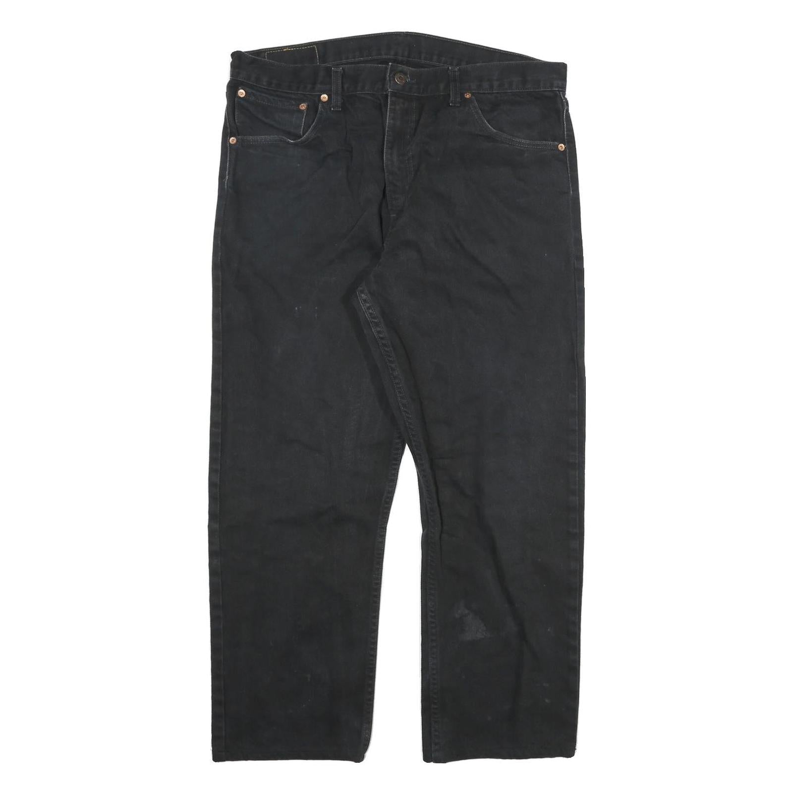 LEVI'S 521 02 Mens Black Regular Jeans Denim W34 L26 Button Closure Refurbished - N/A refurbished available on Cerqular