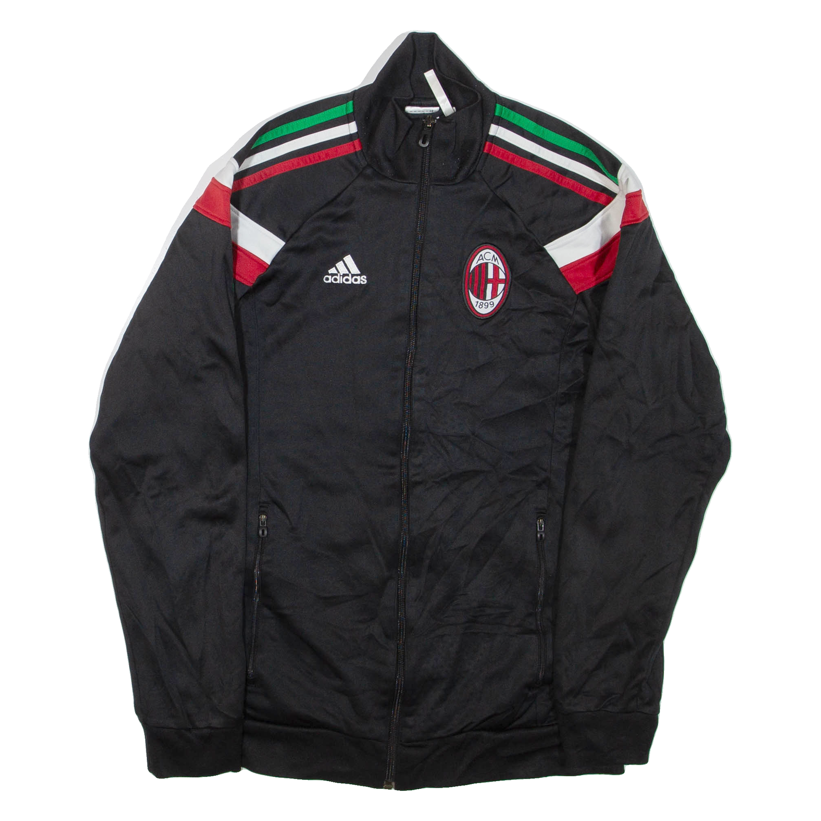 ADIDAS AC Milan Mens Track Jacket Black S Refurbished - N/A refurbished available on Cerqular