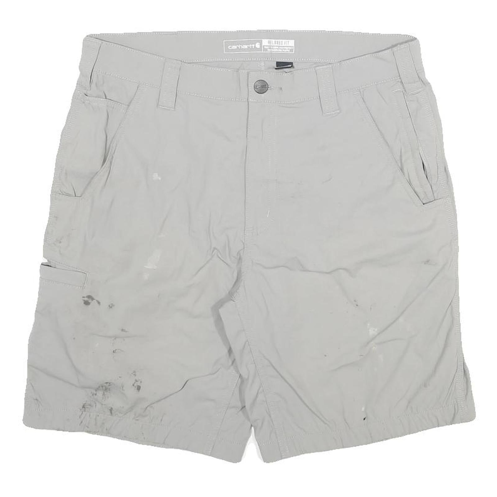 CARHARTT Womens Shorts Light Grey Casual L W32 Practical Pocket Design Refurbished - N/A refurbished available on Cerqular
