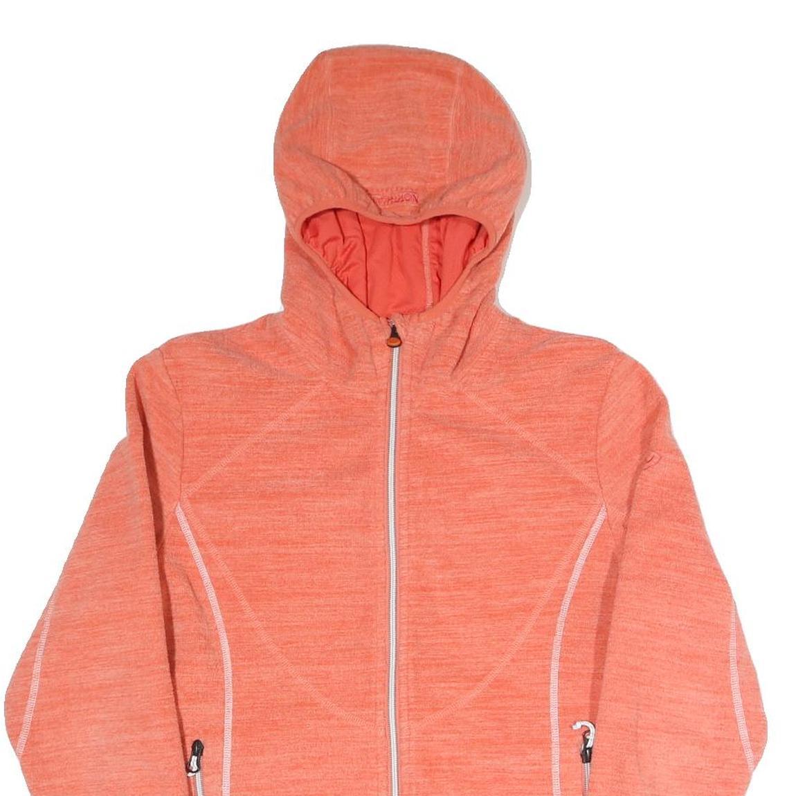 NORTHLAND PROFESSIONAL Womens Orange Hooded Jacket M Polyester Blend Plain Zip Refurbished - N/A refurbished available on Cerqular
