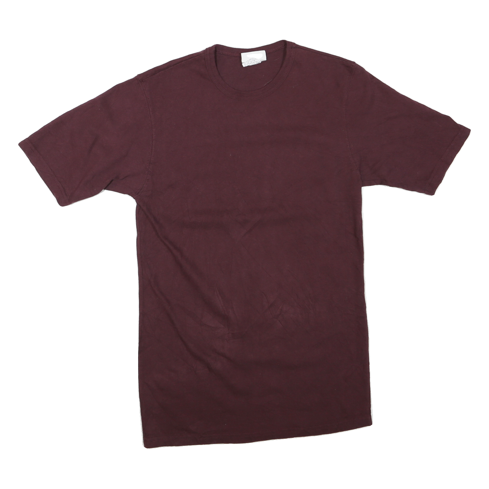 CHAMPION Mens Maroon S Short Sleeve Crew Neck Plain Cotton Blend T-Shirt Refurbished - N/A refurbished available on Cerqular