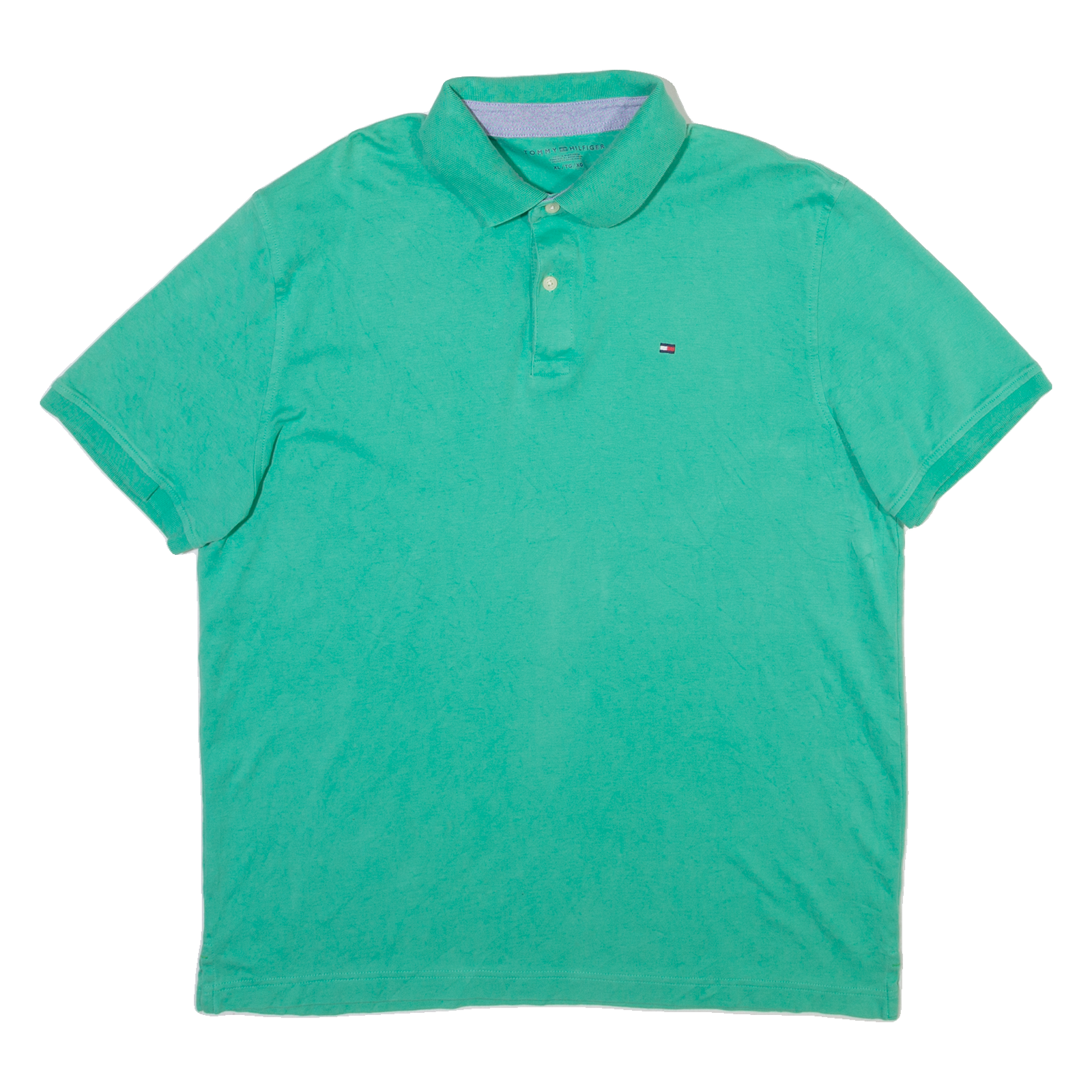 TOMMY HILFIGER Mens Polo Shirt Green XL Refurbished - N/A refurbished available on Cerqular