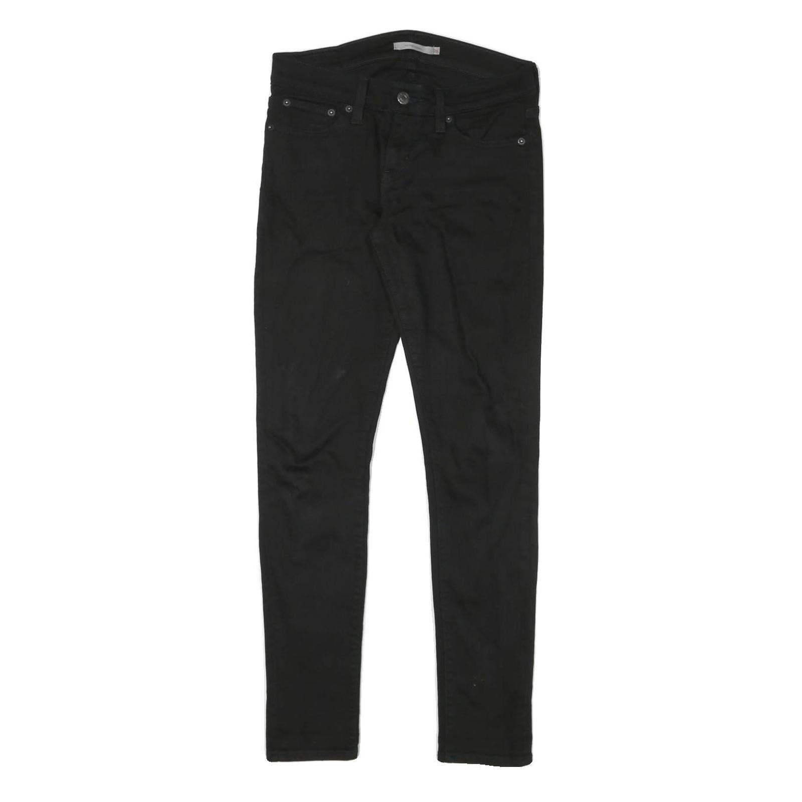 LEVI'S 601 Womens Jeans Black Slim Skinny Denim W26 L31 Stretch Cotton Blend Refurbished - N/A refurbished available on Cerqular