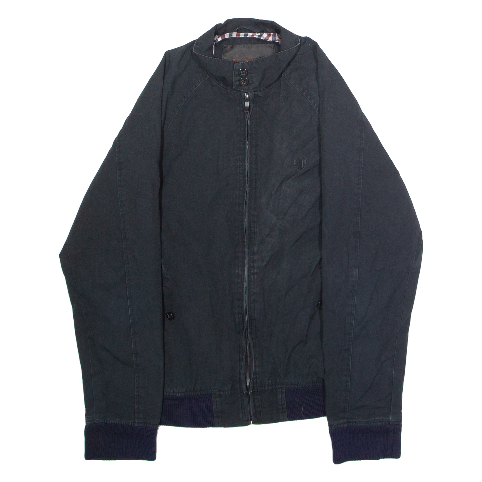 BEN SHERMAN Mens Lined Jacket Black Canvas S Refurbished - N/A refurbished available on Cerqular