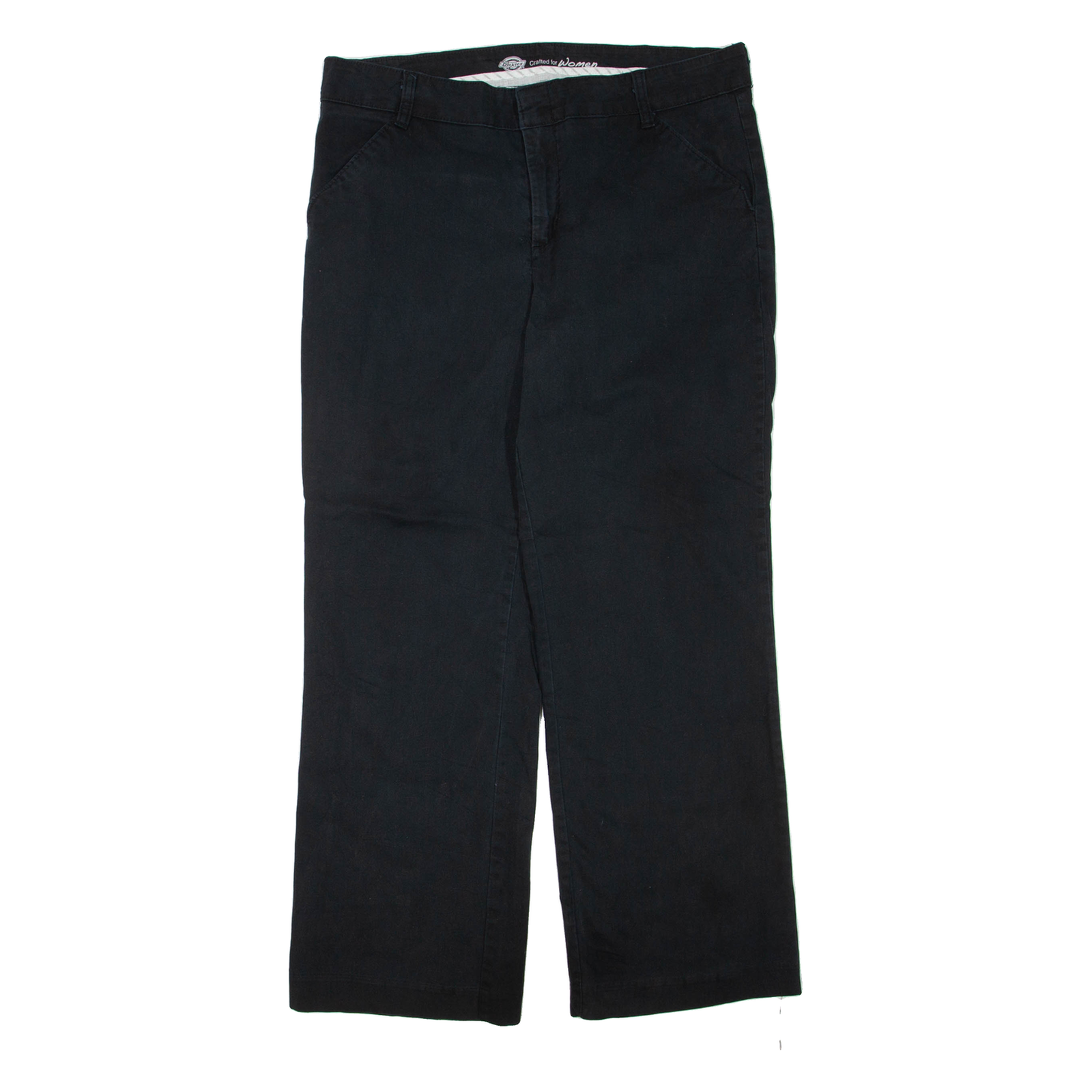 DICKIES Womens Trousers Black Regular Straight W34 L29 Refurbished - N/A refurbished available on Cerqular