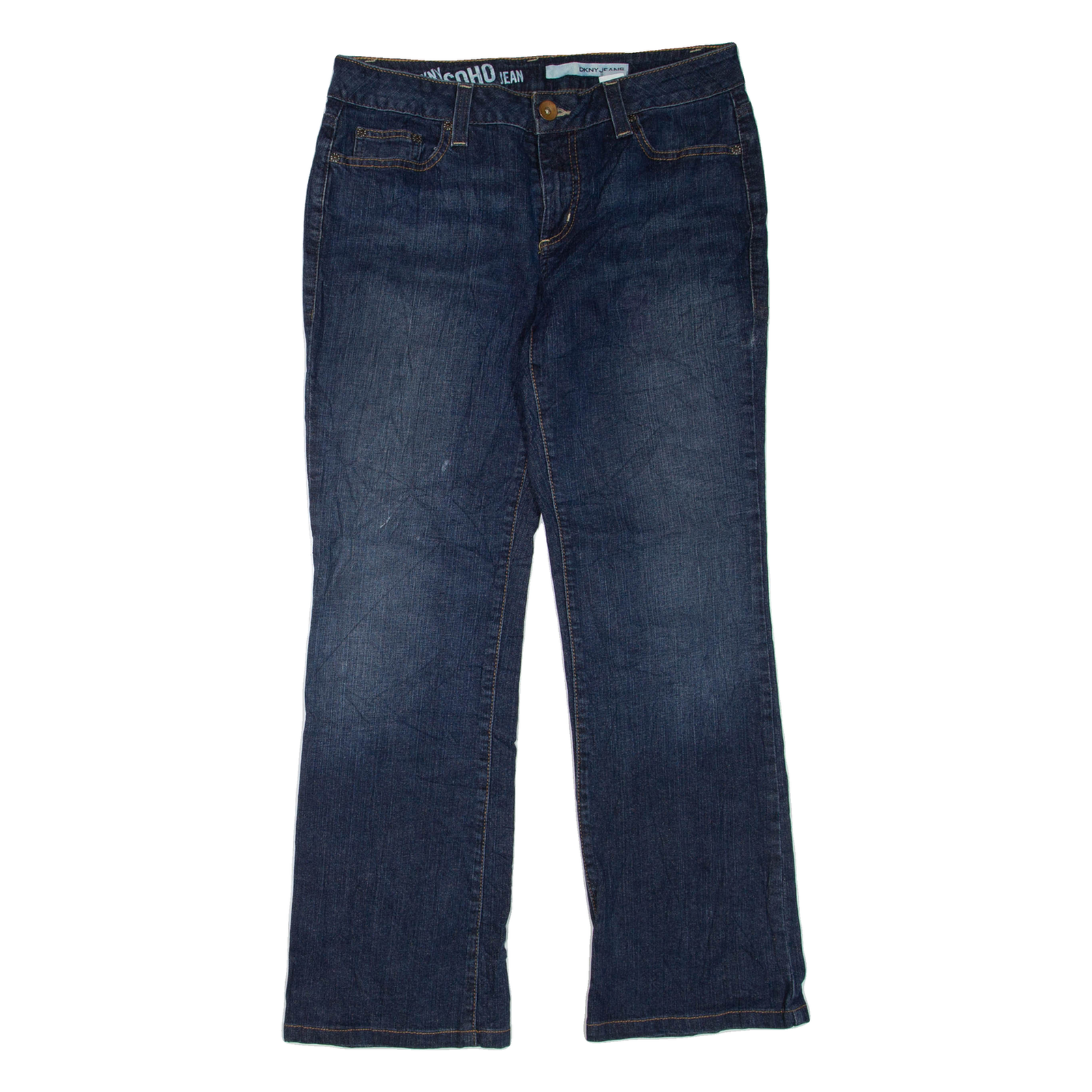 DKNY Soho Womens Jeans Blue Regular Bootcut W32 L30 Refurbished - N/A refurbished available on Cerqular