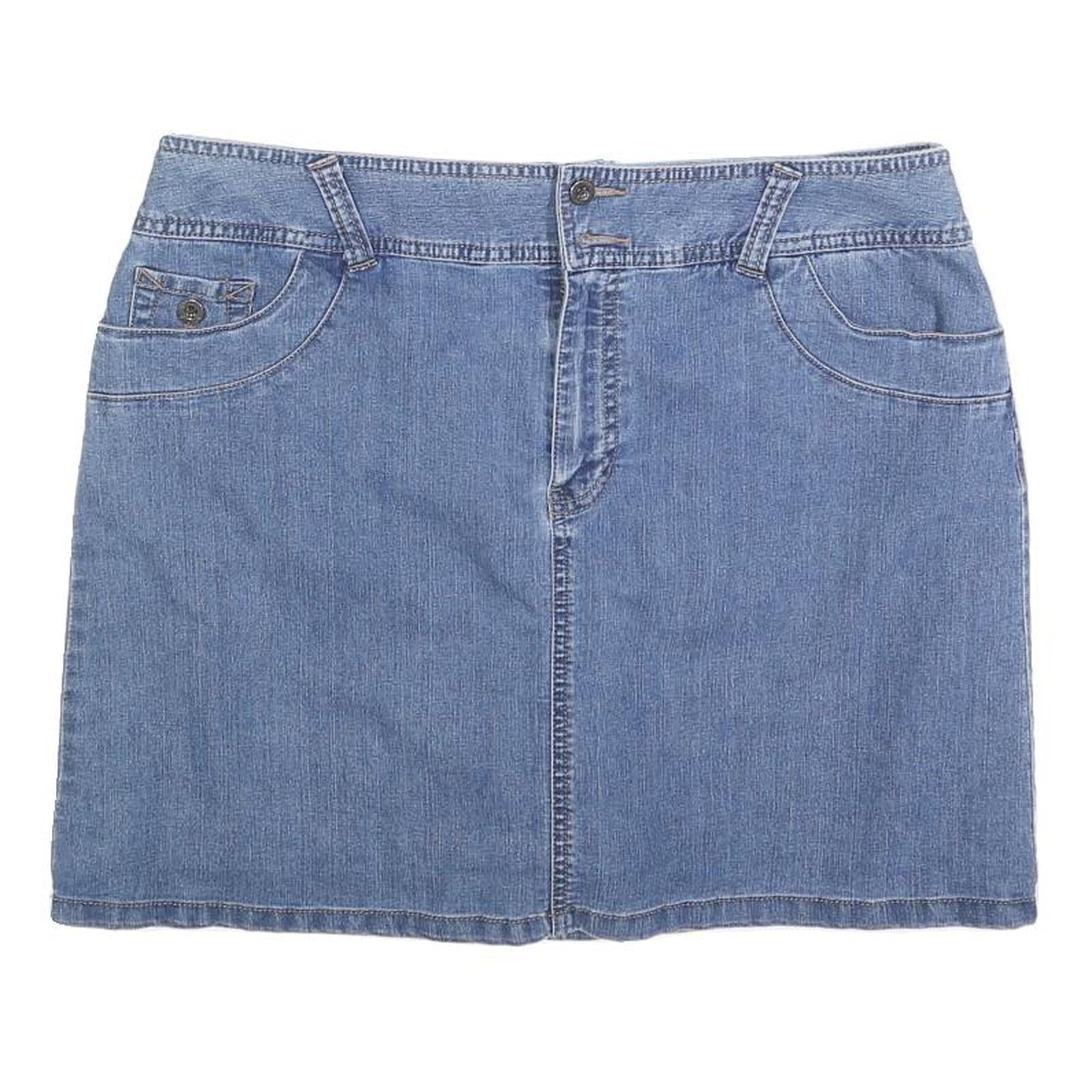 SONOMA Womens Blue Denim Mini Skirt Cotton Blend Casual L Fashion Refurbished - N/A refurbished available on Cerqular