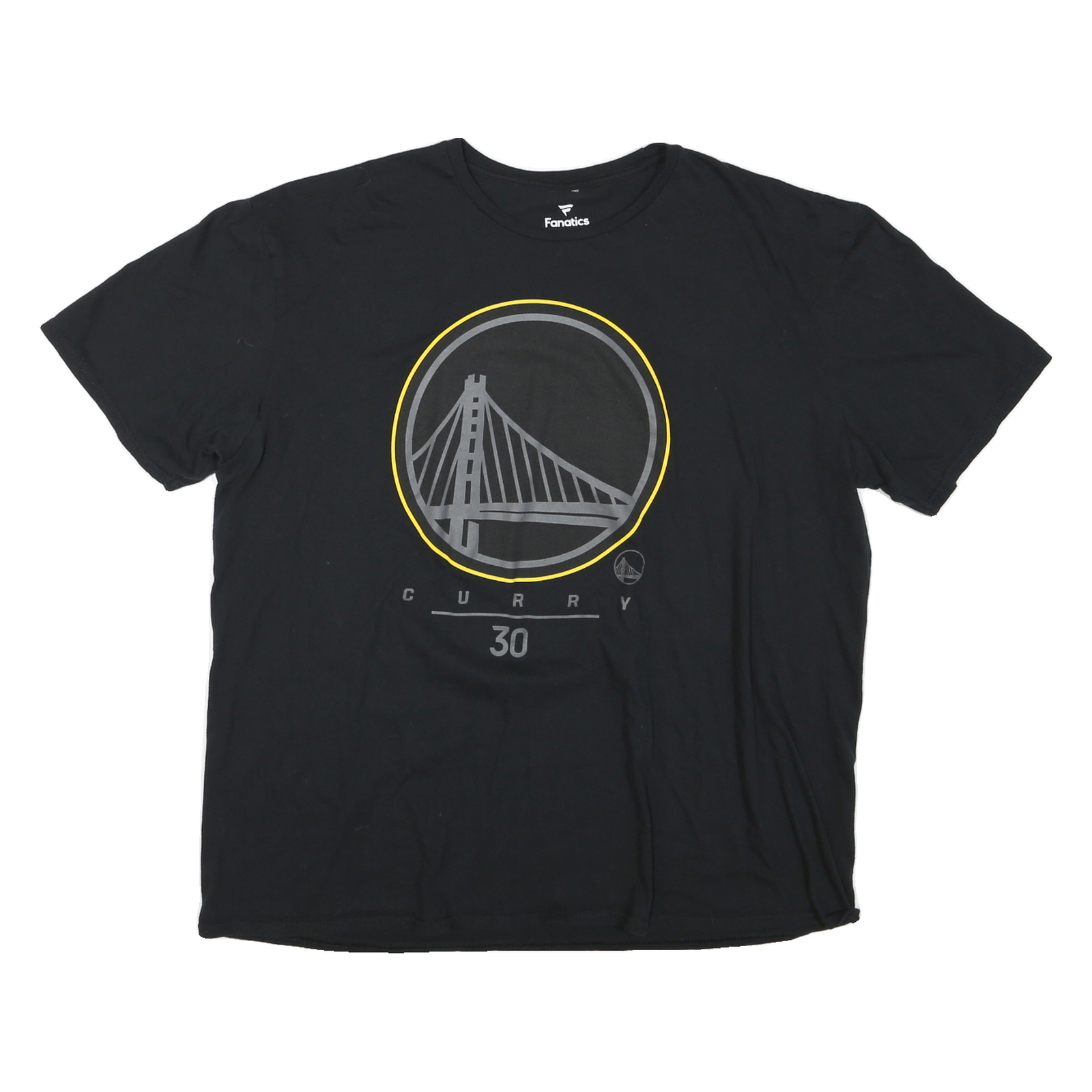 FANATICS Mens Black Curry Golden State Warriors Graphic T-Shirt 2XL Short Sleeve Refurbished - N/A refurbished available on Cerqular