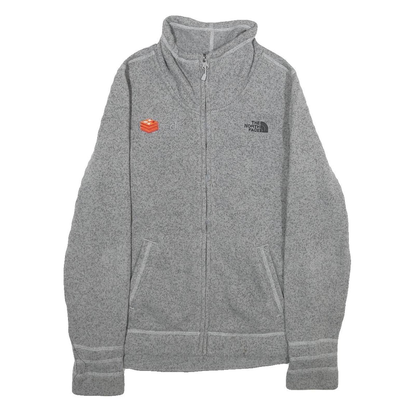 THE NORTH FACE Womens Grey Jacket M Polyester Plain Zip Outdoor Casual Warm Refurbished - N/A refurbished available on Cerqular