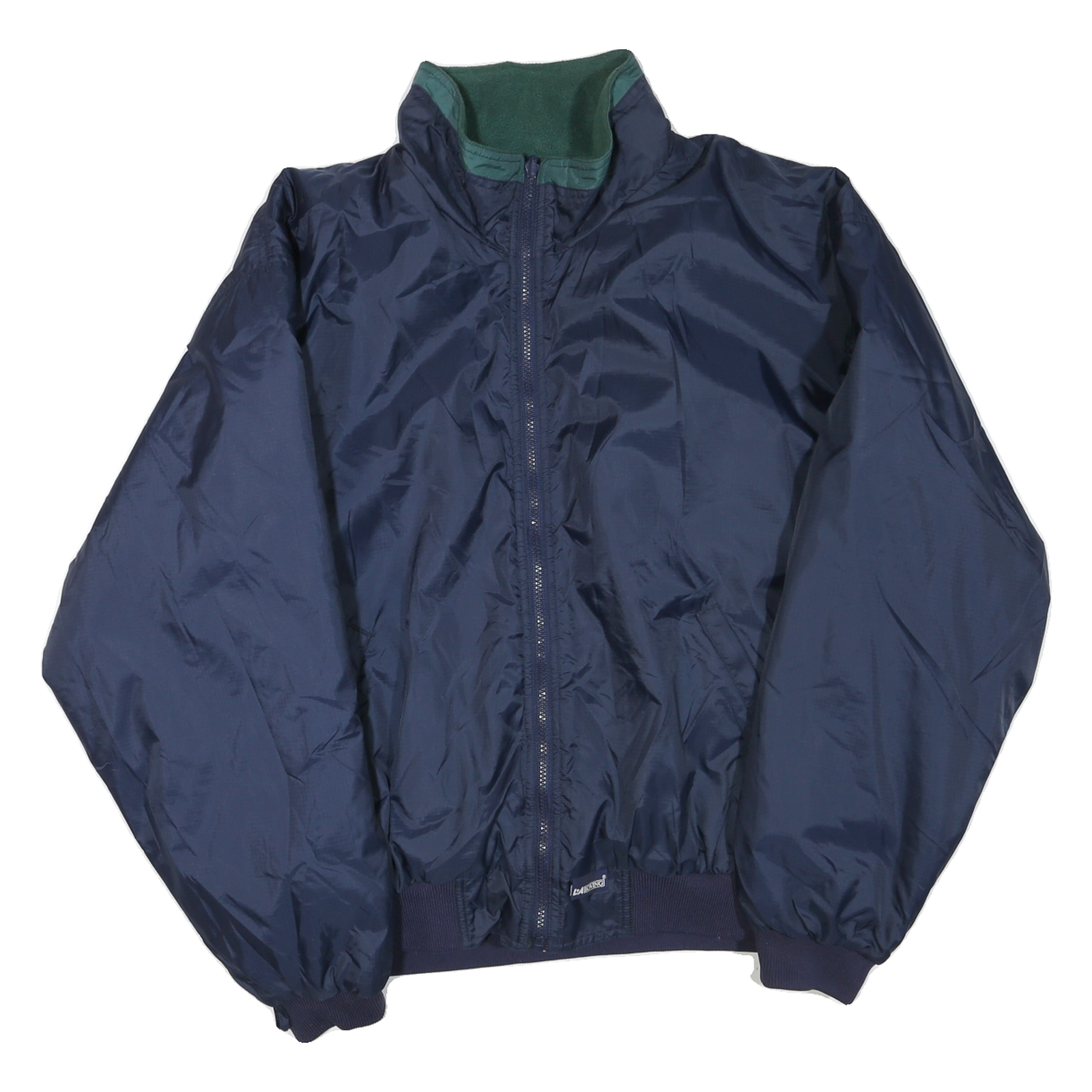 LA LOVING Mens Navy Blue Jacket XL Polyester Blend Plain Zip Casual Outerwear Refurbished - N/A refurbished available on Cerqular